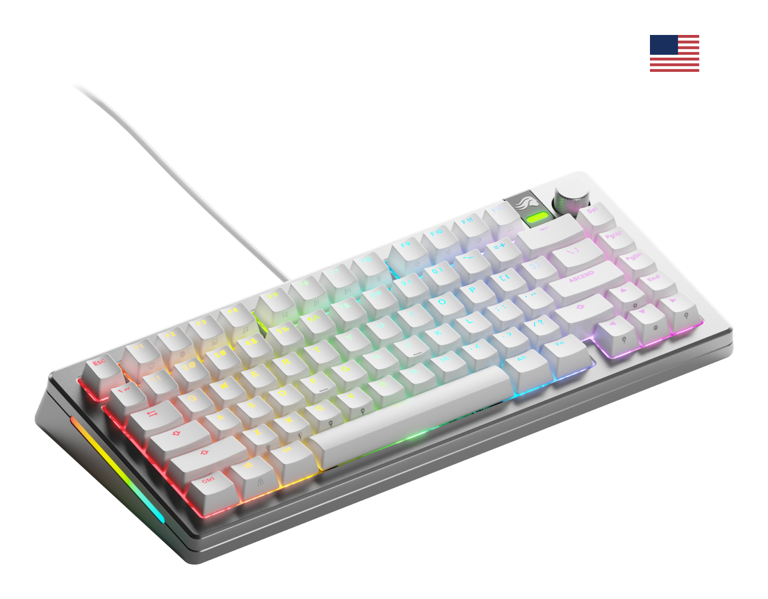 Glorious GMMK 3 PRO 75% Prebuilt Wired Silver