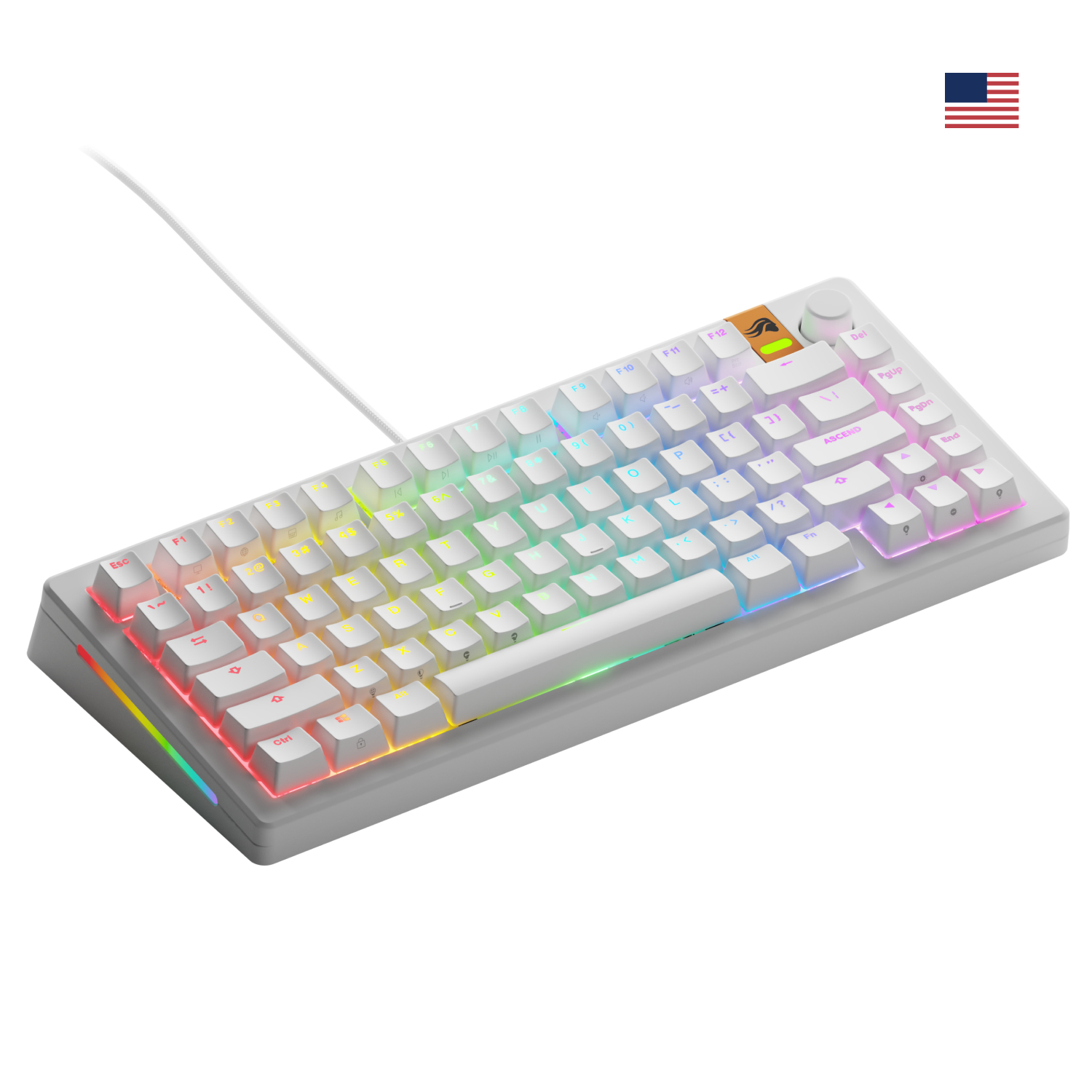 Glorious GMMK 3 HE 75% Prebuilt Wired White