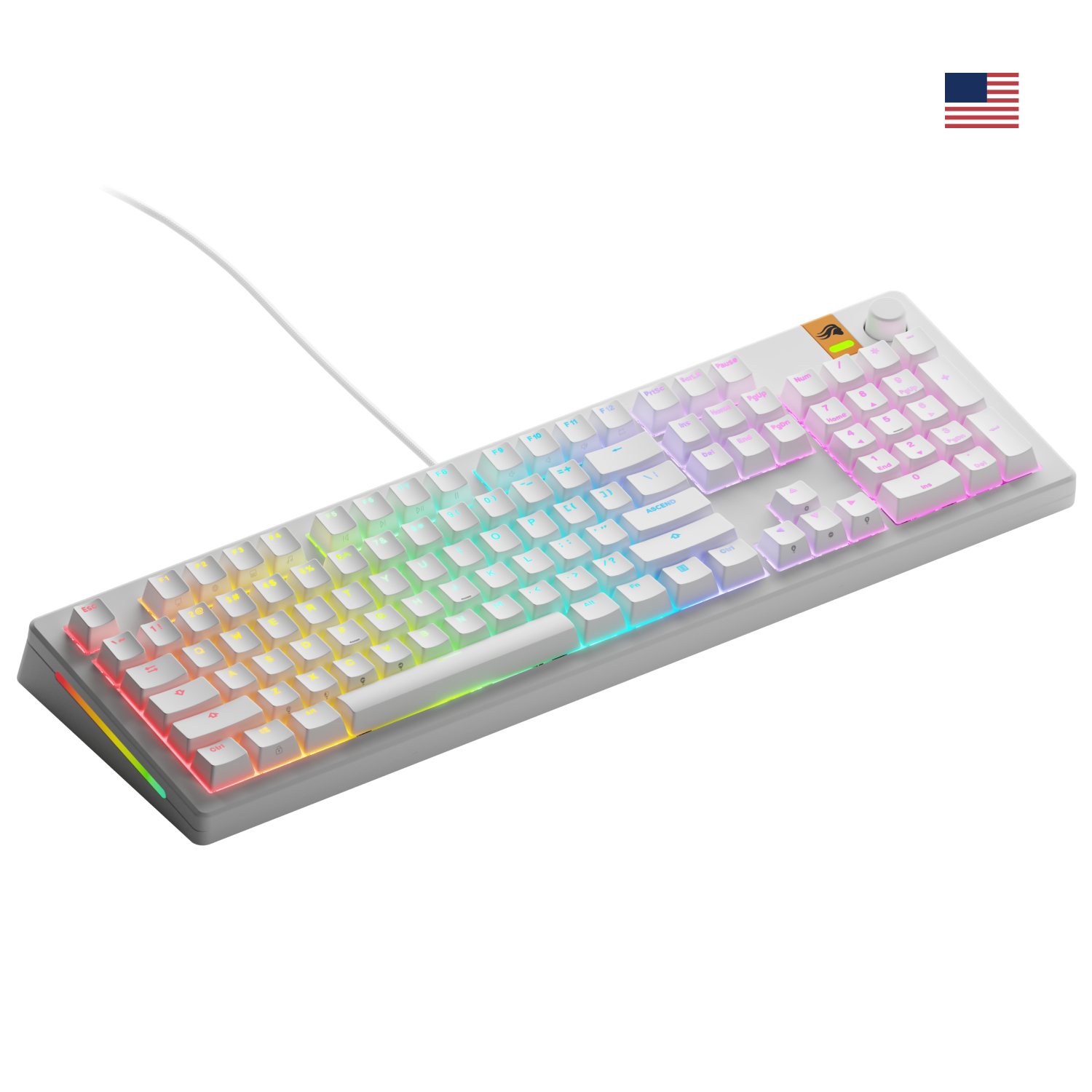 Glorious GMMK 3 HE 100% Prebuilt Wired White