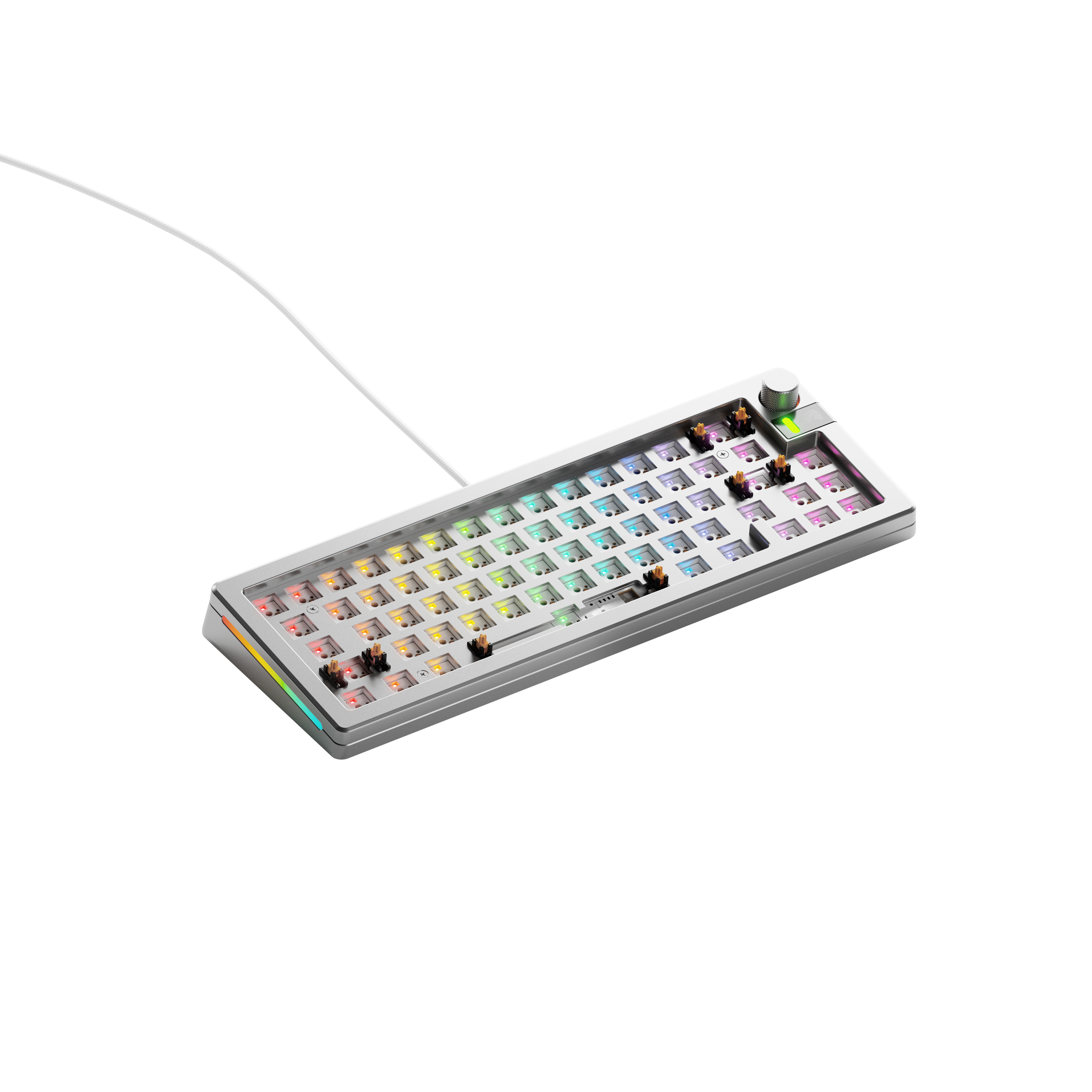 Glorious GMMK 3 PRO 65% Barebones Wired Silver -US
