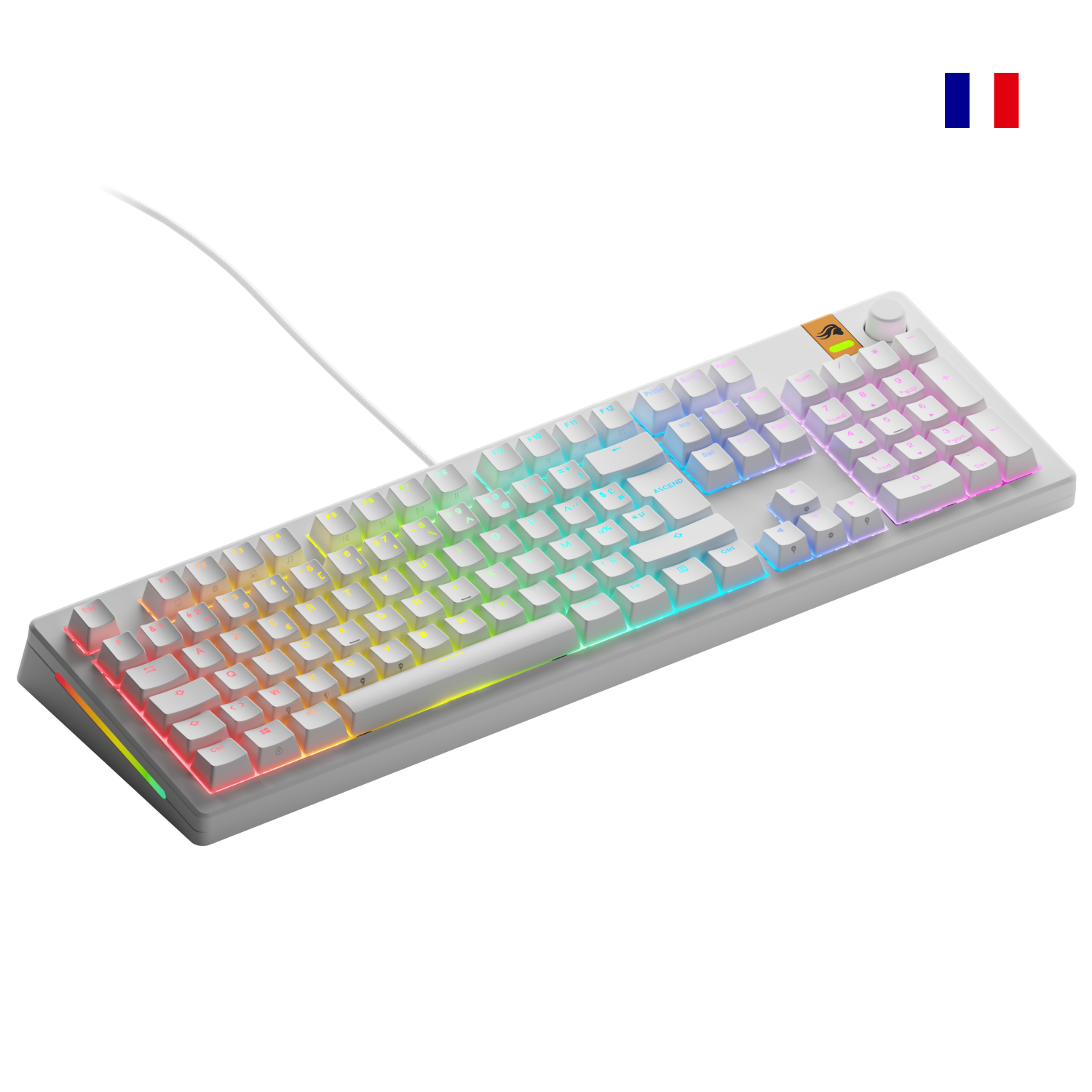 Glorious GMMK 3 HE 100% Prebuilt Wired White