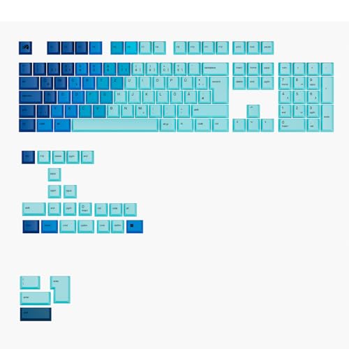 Glorious GPBT Gradient Keycaps, ISO Layout (DE), PBT, Dye-Sub
