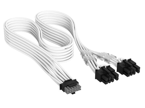 CORSAIR CORSAIR Cable PCIe 12V-2x6 to 2x 8-pin (6+2 split), White