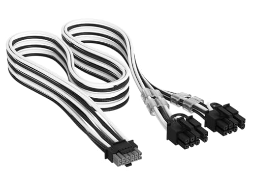 CORSAIR CORSAIR Cable PCIe 12V-2x6 to 2x 8-pin (6+2 split), Bl/Wh