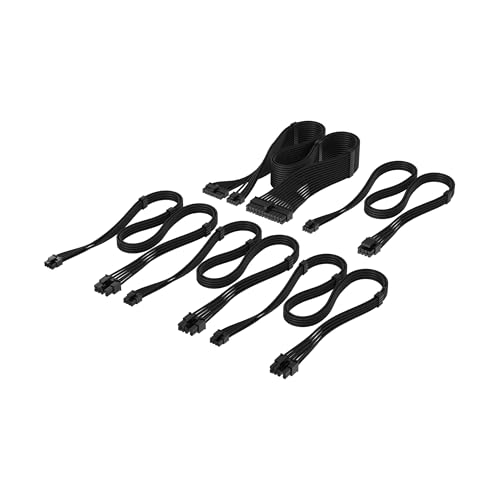 CORSAIR CORSAIR DC Cable Starter Kit, Ind. Sleeved, Type 5 Black