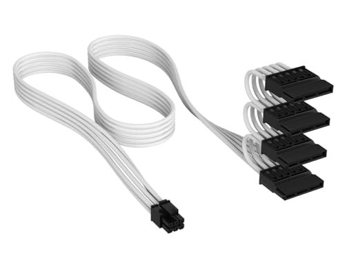 CORSAIR CORSAIR Cable SATA Power, Ind. Sleeved, Type 5, White