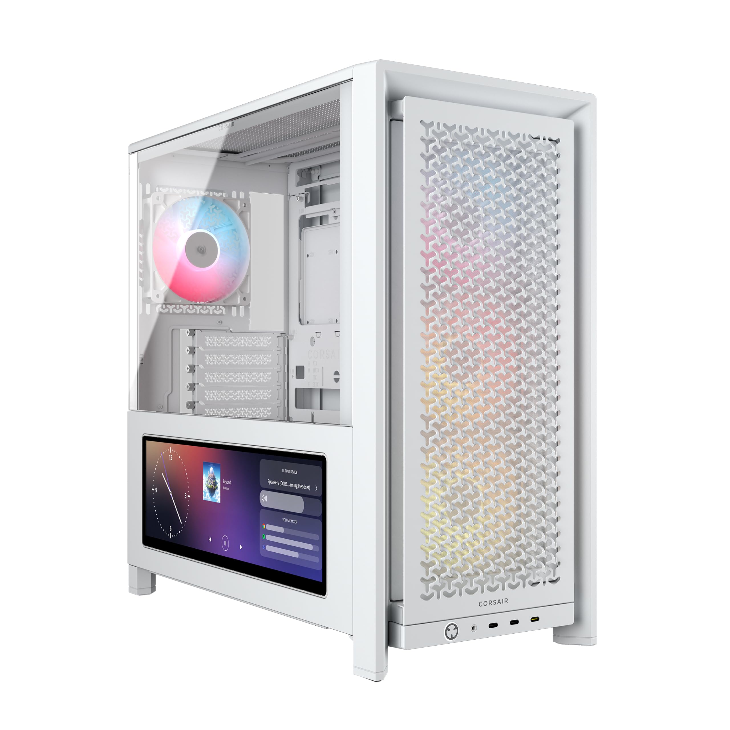 CORSAIR FRAME 4000D LCD RS Performance Mid-Tower White