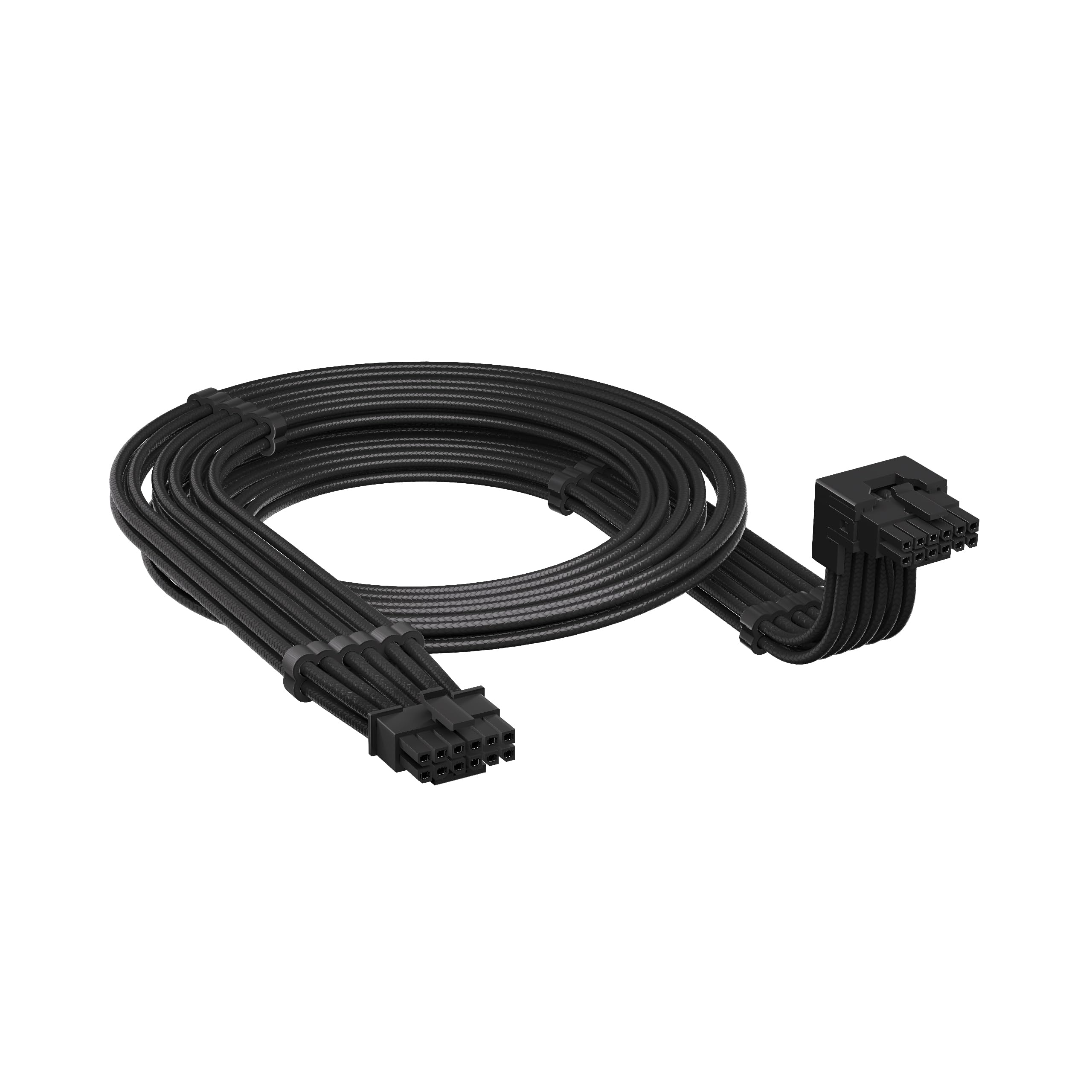 CORSAIR CORSAIR Right Angled Embossed PCIe 5.1 12V-2x6 Cable 600W UL1569 16AWG 105C VW-1 Black 650mm Right Angled Style A to Straight