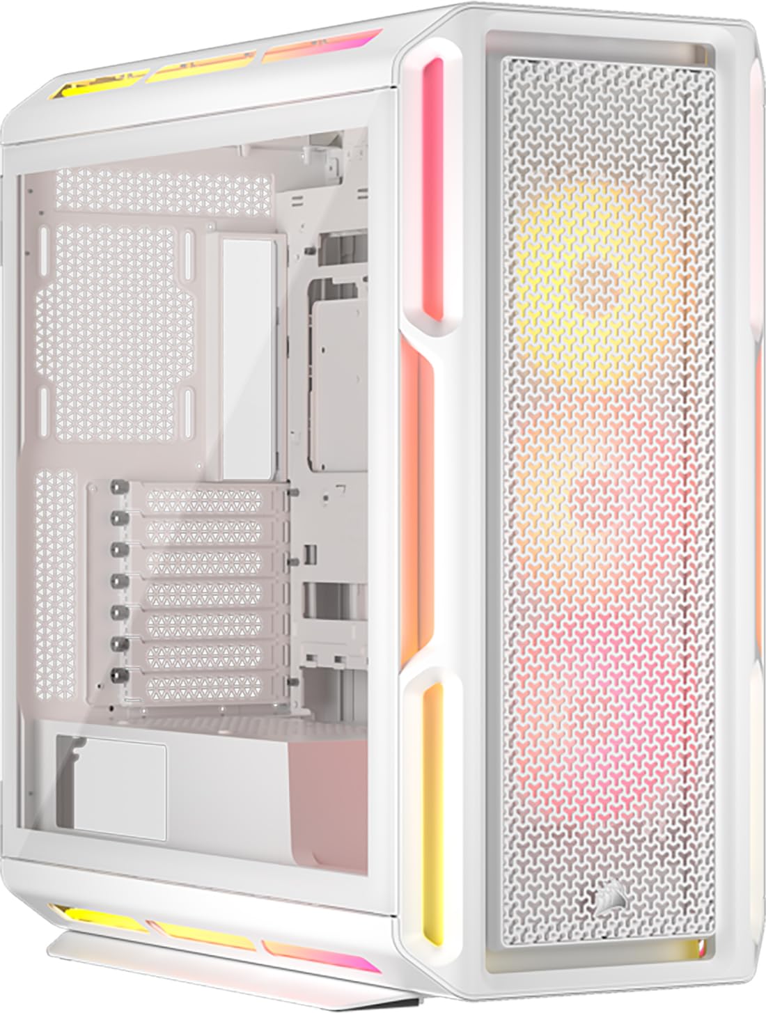 CORSAIR 5000T LX RGB Tempered Glass MT Blanc