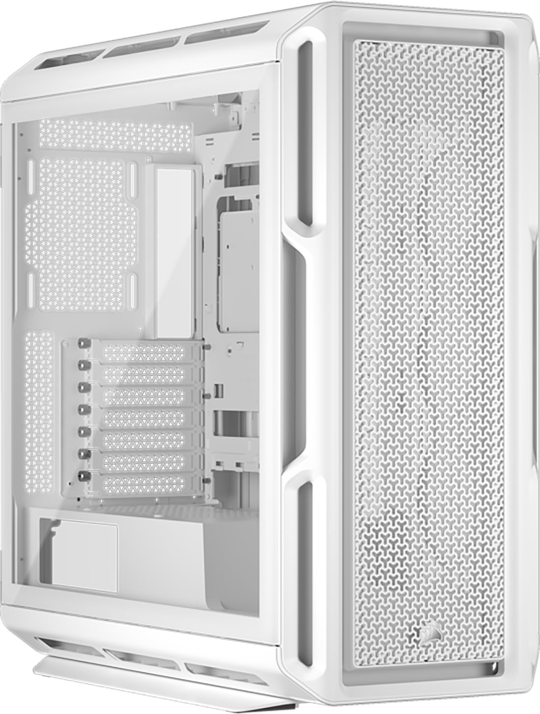 CORSAIR 5000T Tempered Glass MT Blanc