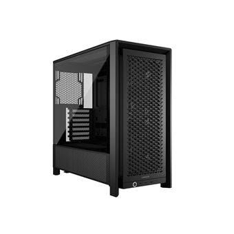 CORSAIR Boîtier PC FRAME 4000D RS moyen tour noir avec panneau latéral verre trempé