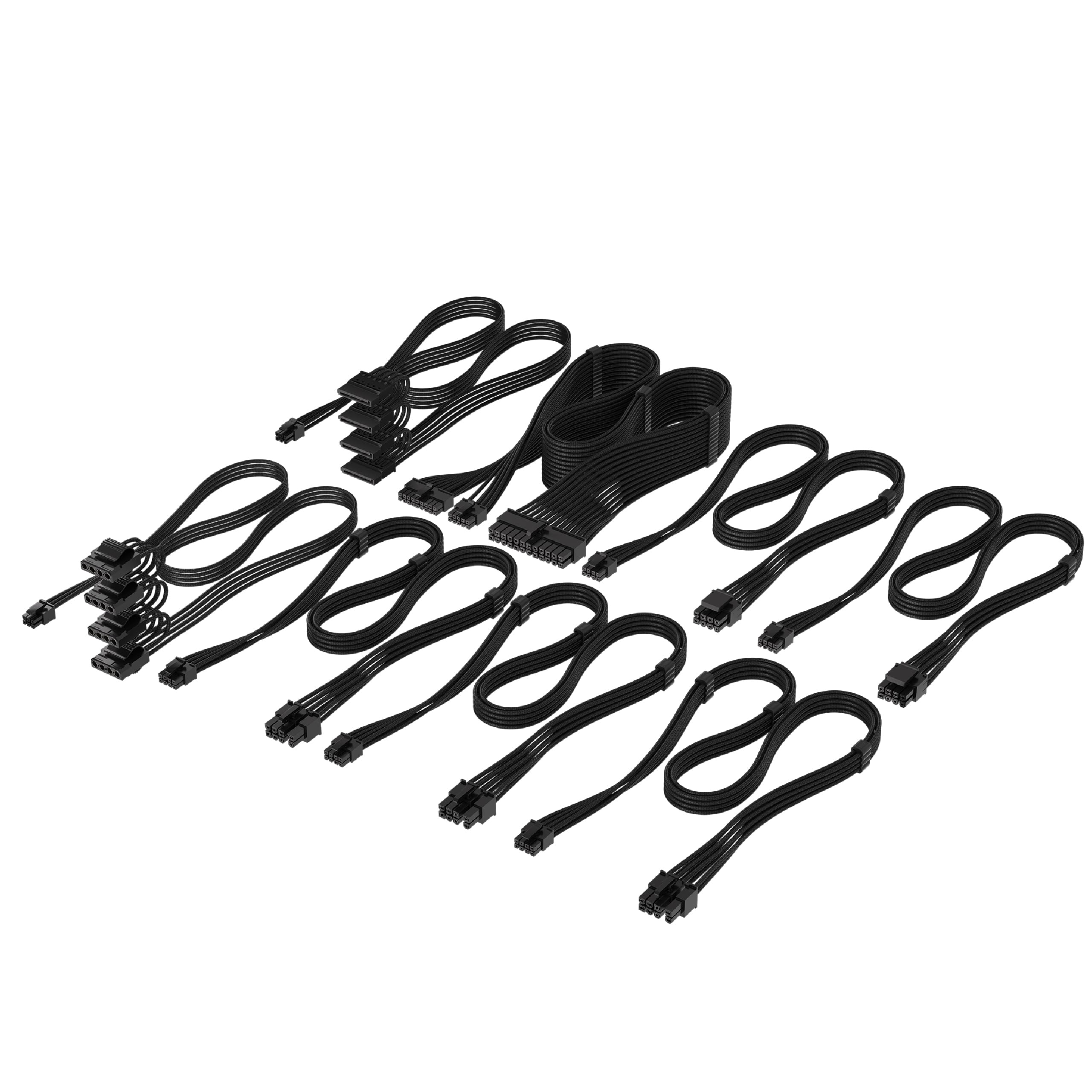 CORSAIR CORSAIR DC Cable Pro Kit, Individually Sleeved, Black