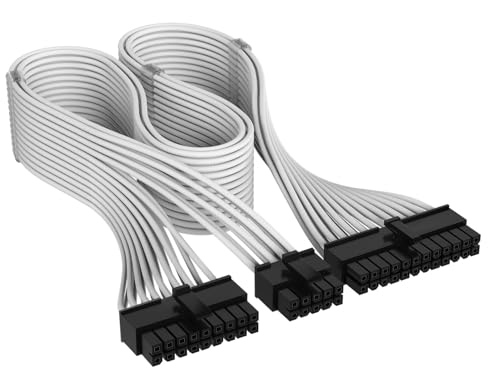 CORSAIR CORSAIR Cable ATX 24-pin,610mm,Individually Sleeved, White