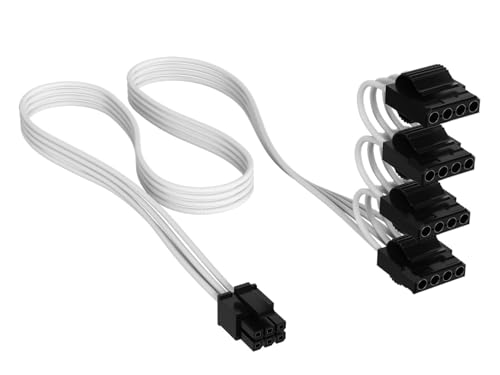 CORSAIR CORSAIR Cable PATA Power, 750mm, Individ. Sleeved, White