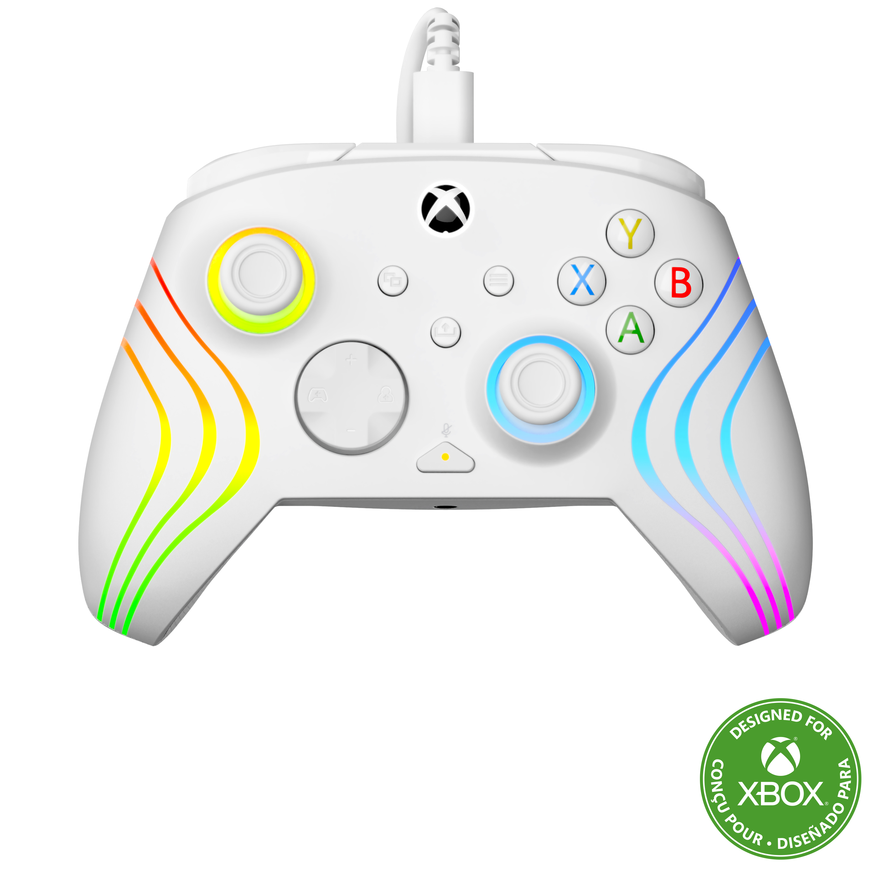 Turtle Beach Manette filaire Afterglow Wave Blanc pour Xbox Series XS Xbox One et Windows