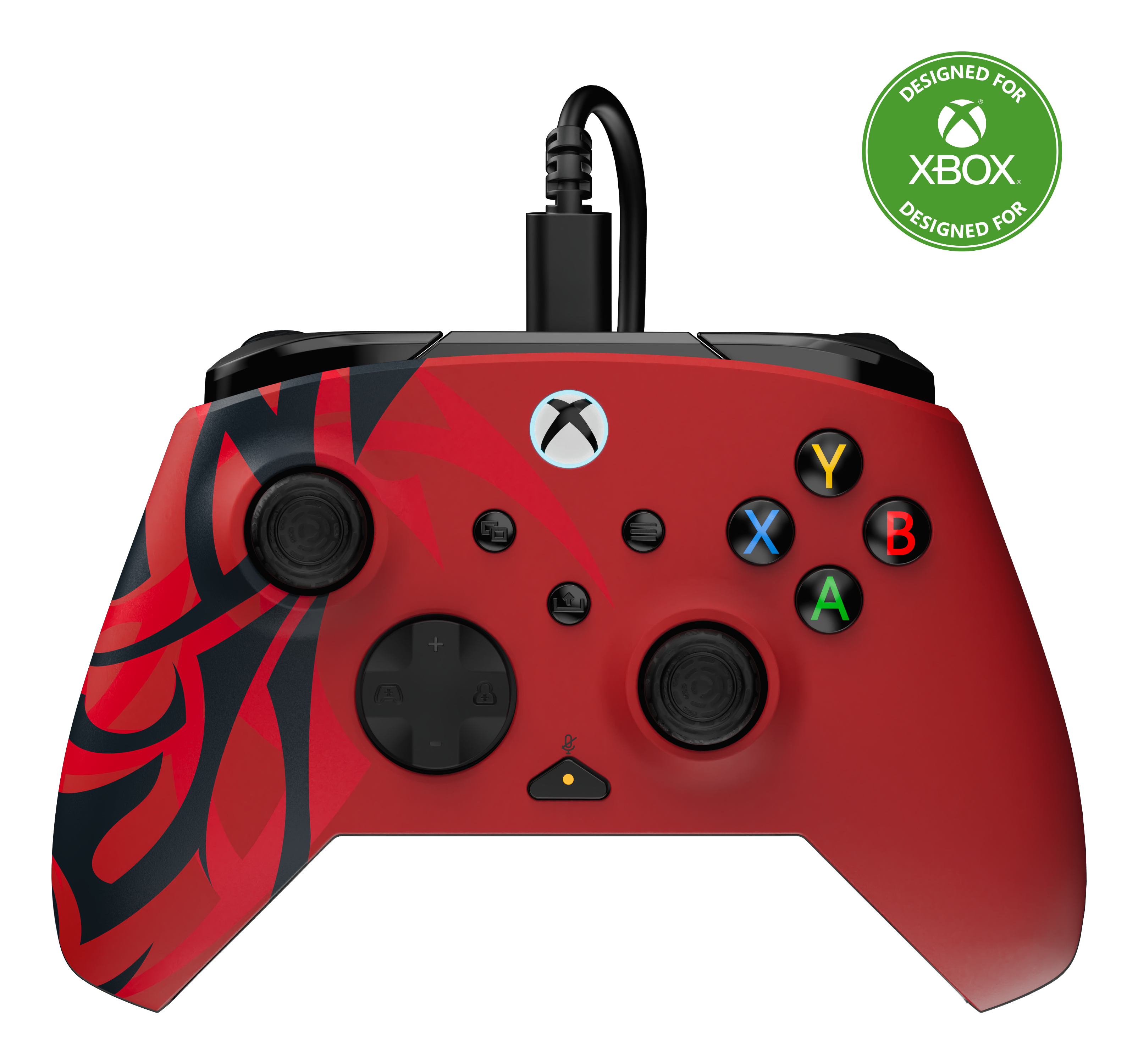 PDP Manette filaire Rematch™ Spirit Red Noir Rouge pour PC Xbox One Xbox Series S et Xbox Series X