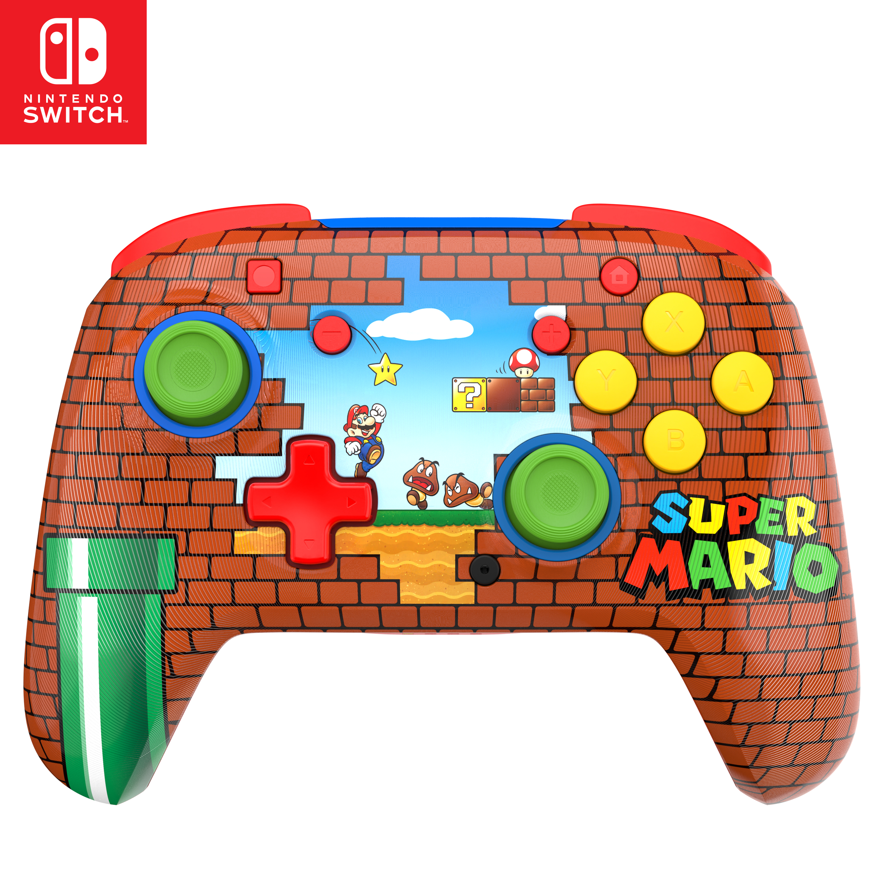 Turtle Beach Manette sans fil ® Rematch™ Mario Bricks pour Nintendo Switch™ Nintendo Switch™ Lite Nintendo Switch™ Modèle OLED et Nintendo Switch™ 2