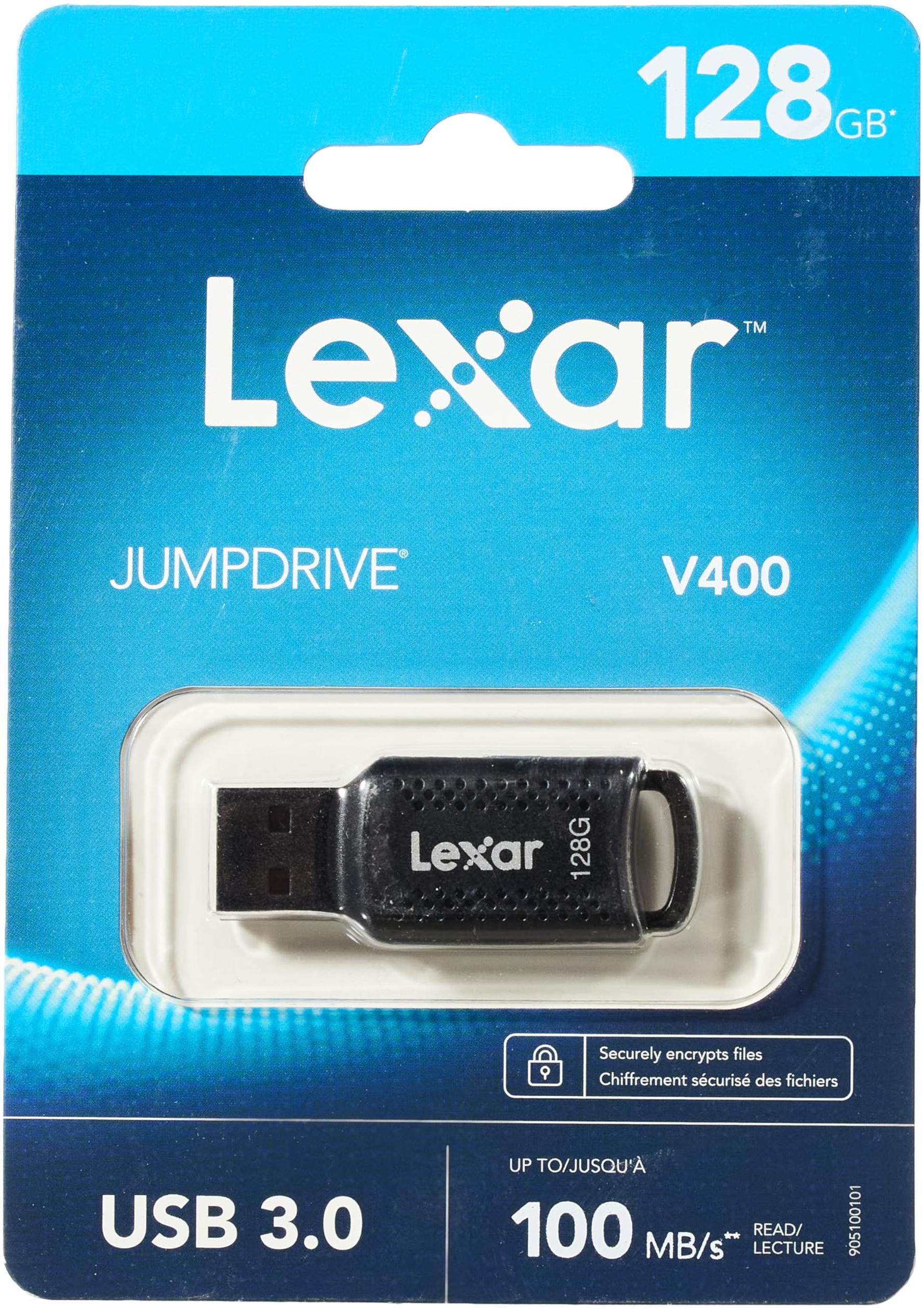 Lexar Cle USB 128Go V400 JumpDrive Noire