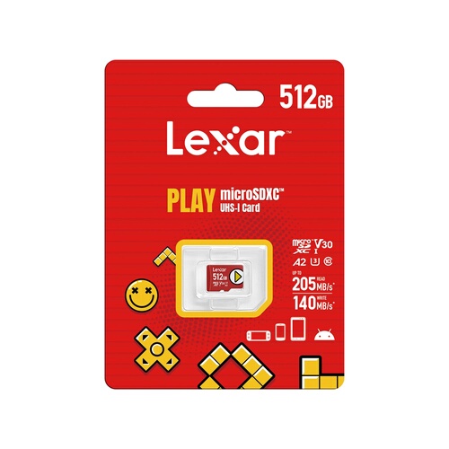 Lexar MICROSDXC 512GO PLAY SPECIAL GAMING 205MO/SEC