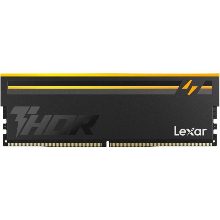 Lexar DDR5 THOR 2.0 2x16GB 6000 CL38 1.3V Memory with heatsink and RGBlighting Black Color Dual pack