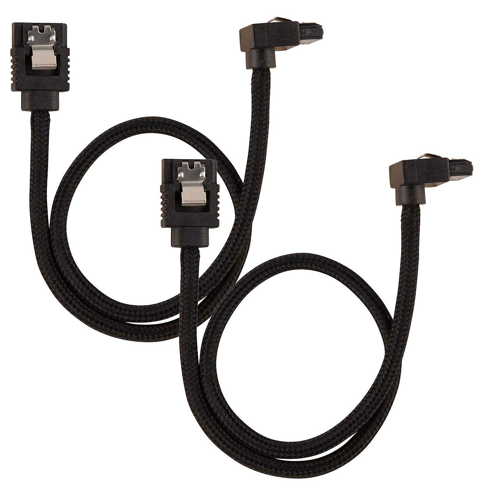 CORSAIR Câble SATA gainé Premium 60 cm connecteur coudé