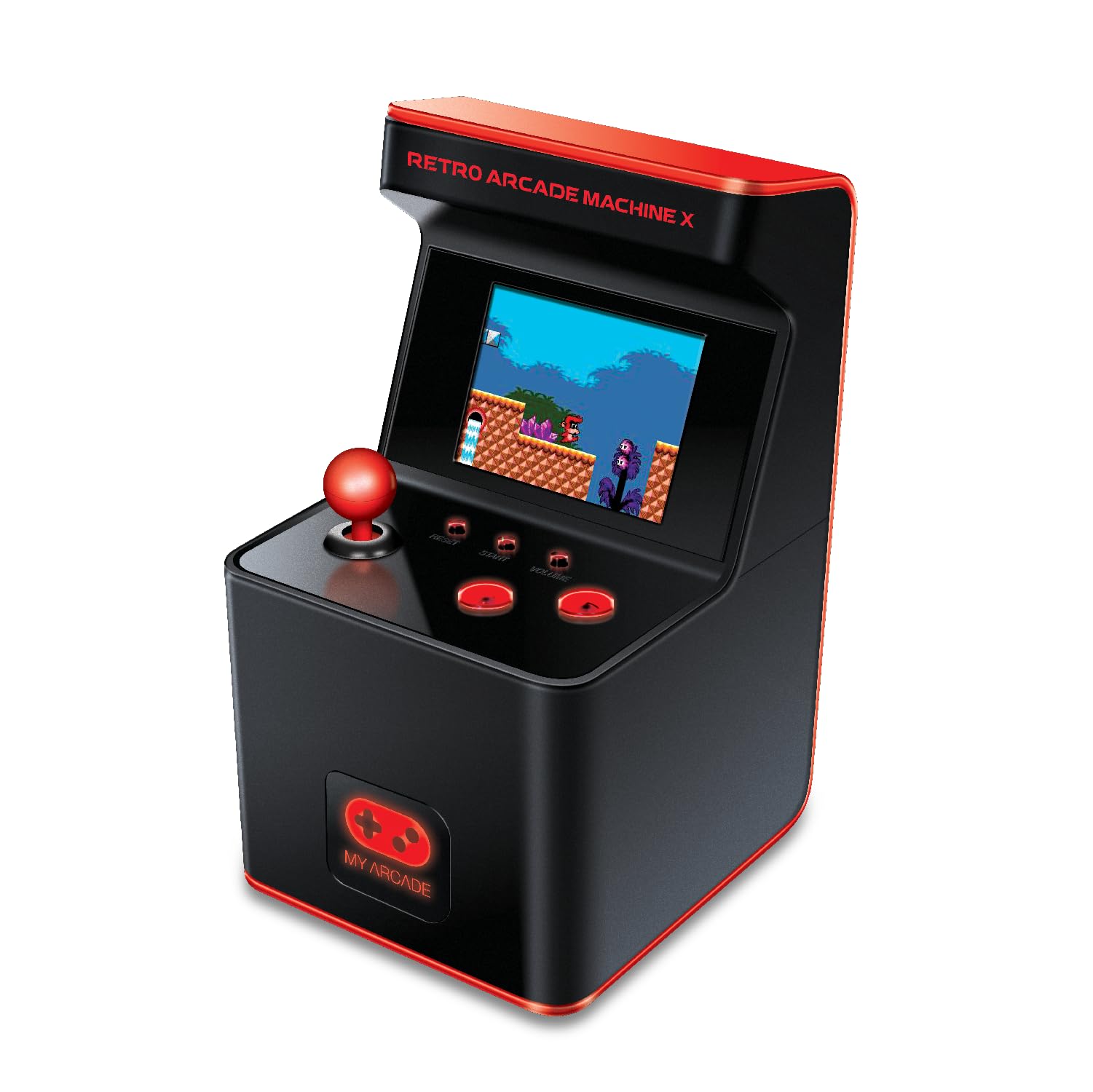 myarcade Console rétro  Noir et Rouge avec 300 jeux