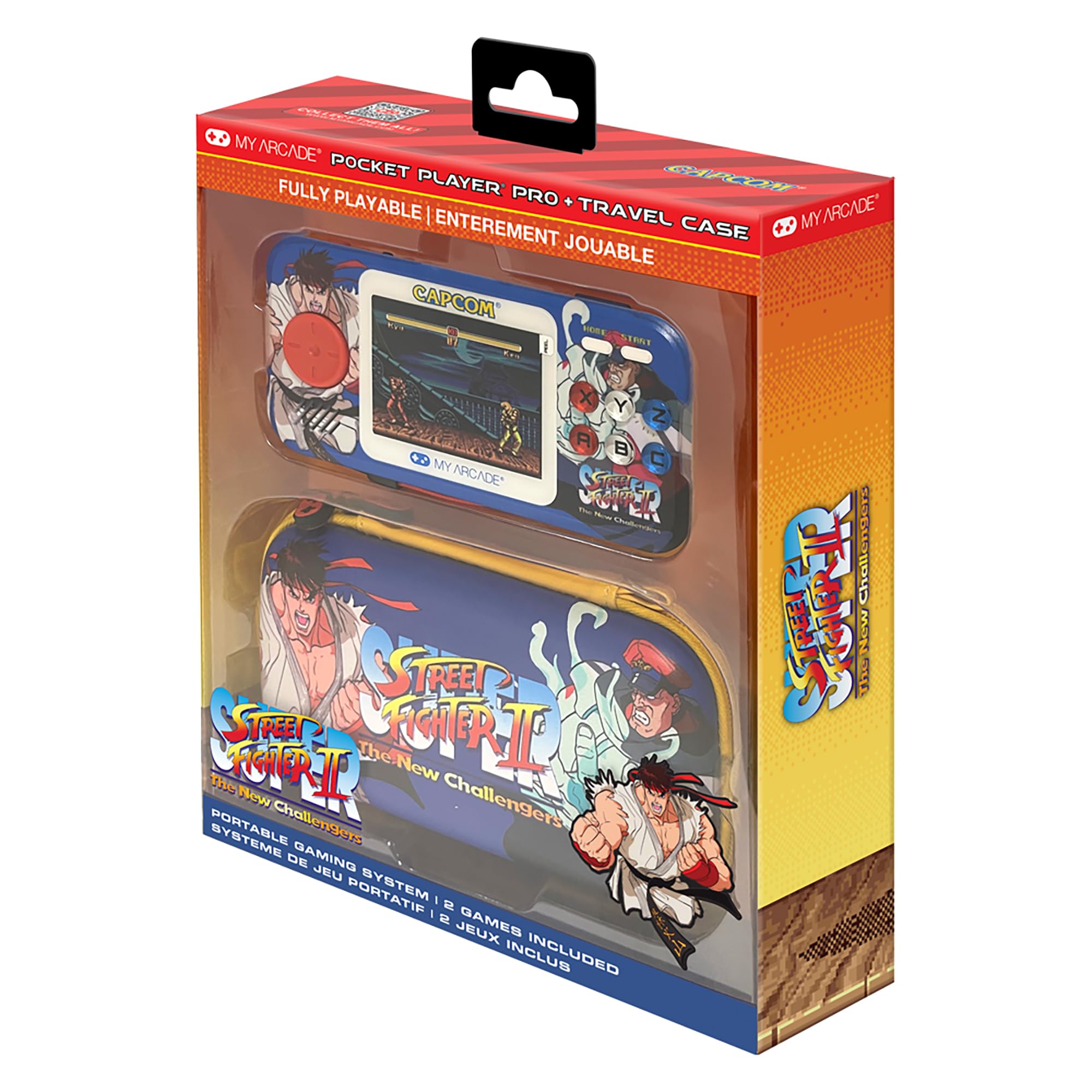 JUST FOR GAMES Système gaming portable  Pocket Player Pro Super Street Fighter II + Housse de transport