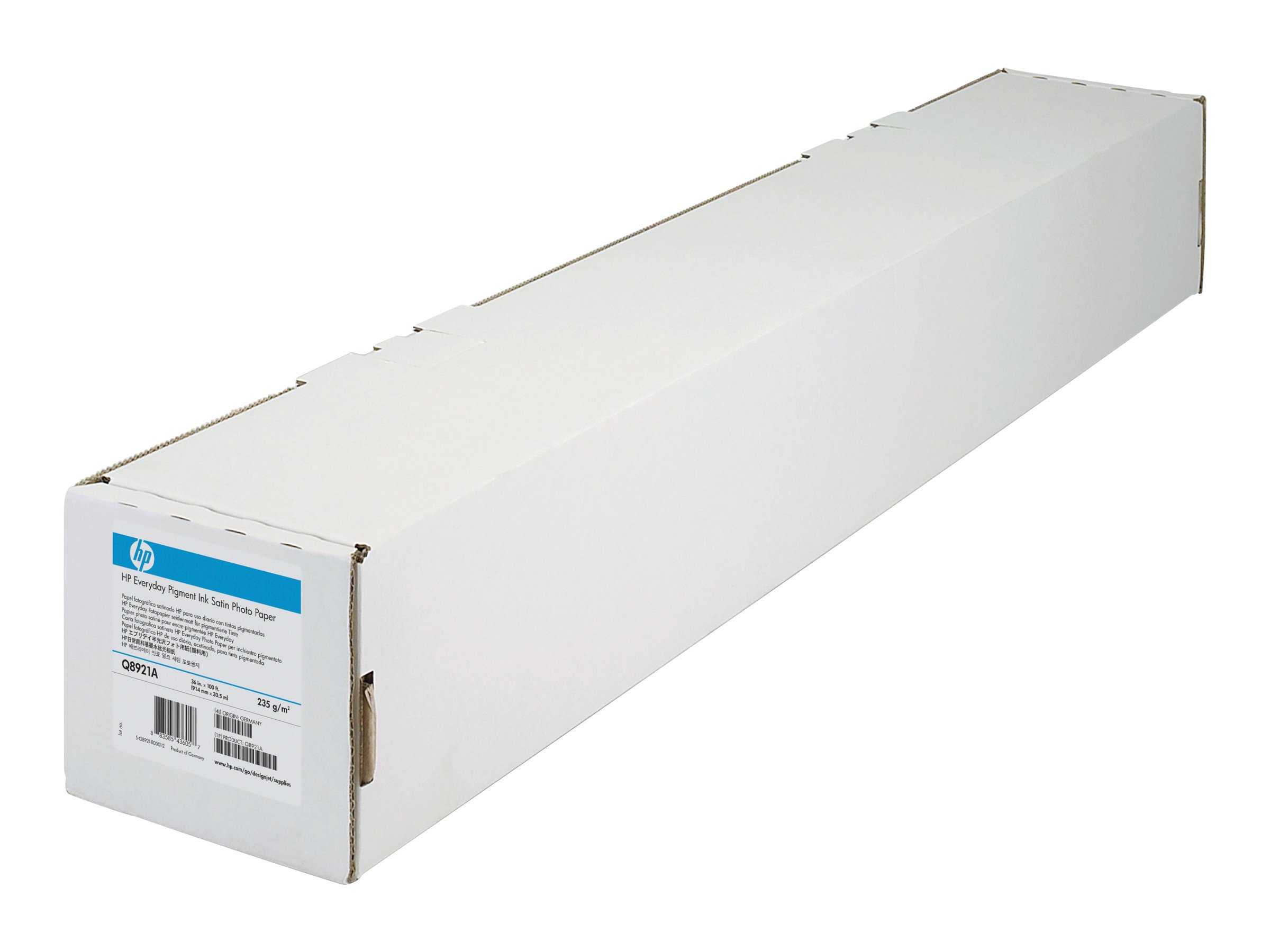 HP Universal Satin Photo Paper wit inktjet190g/m2 610mm x 30.5m 1 rol 1-pack