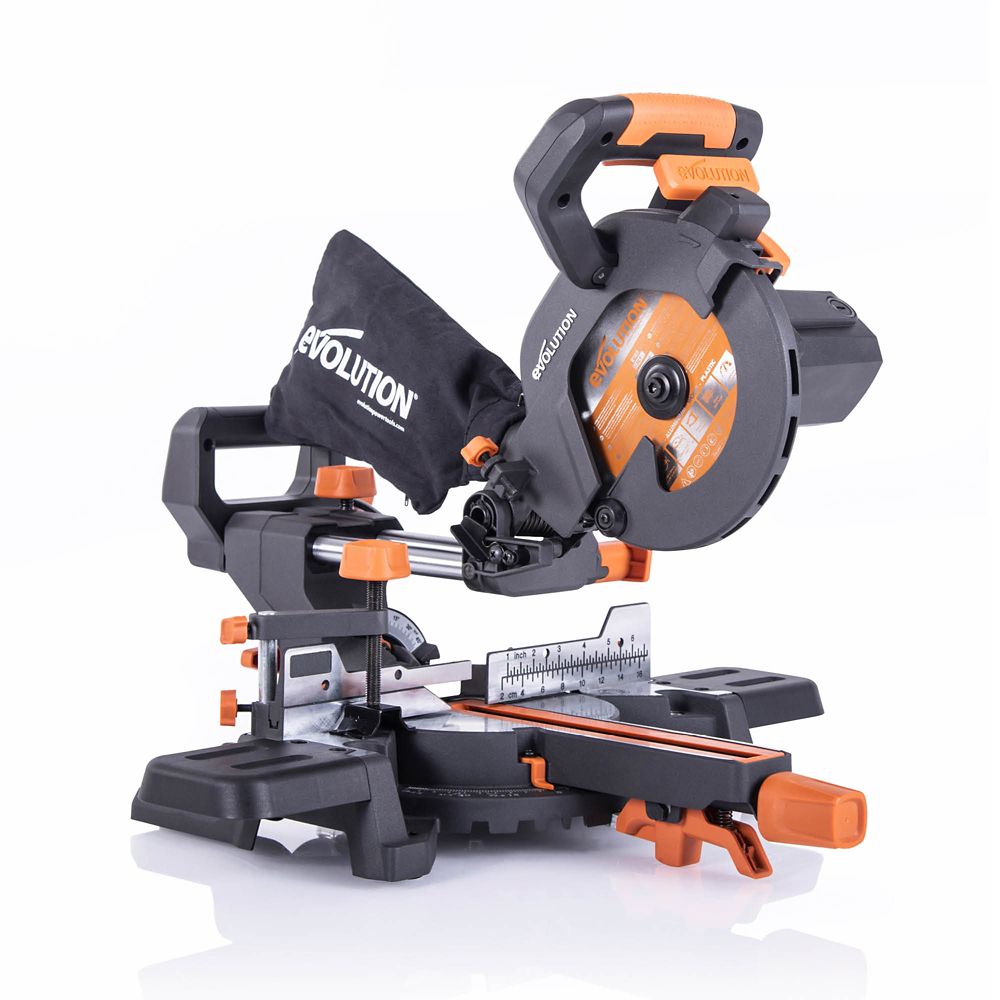 Evolution Scie à onglet coulissante filaire 185mm 220-240V R185SMS+ 1000W
