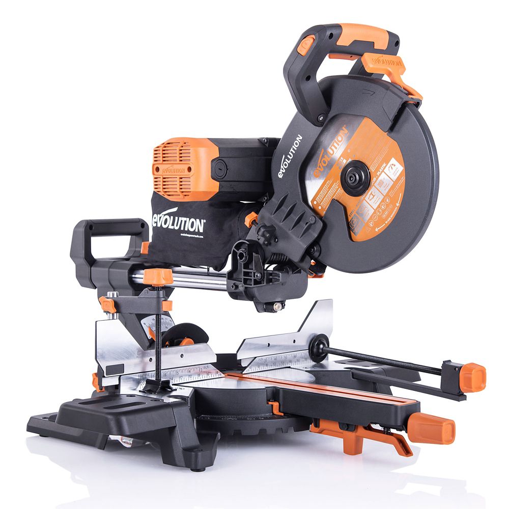 Evolution Scie à onglet radiale coulissante double biseau filaire 255mm 220-240V R255SMS-DB+ 2000W