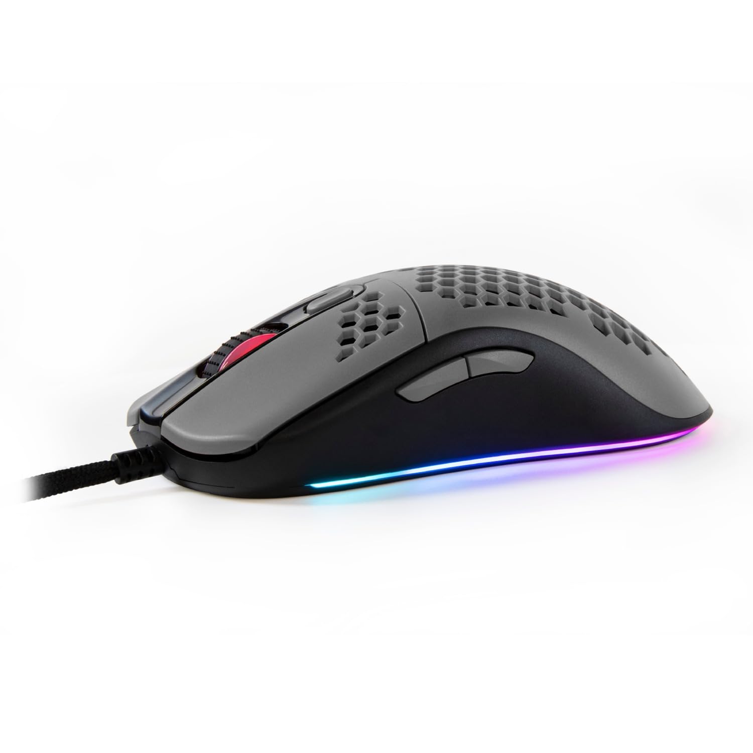 Arozzi Souris filaire Gamer Favo Ultra Light RGB (Gris/Noir)