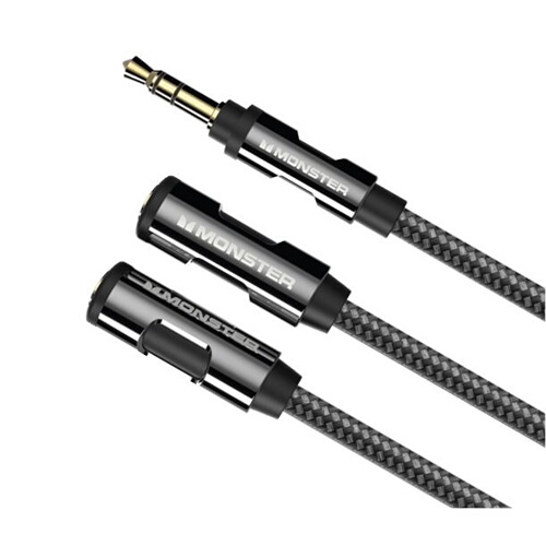 Monster Cable CABLE AUDIO REPARTITEUR JACK 3,5 MM M/2F 0,15M