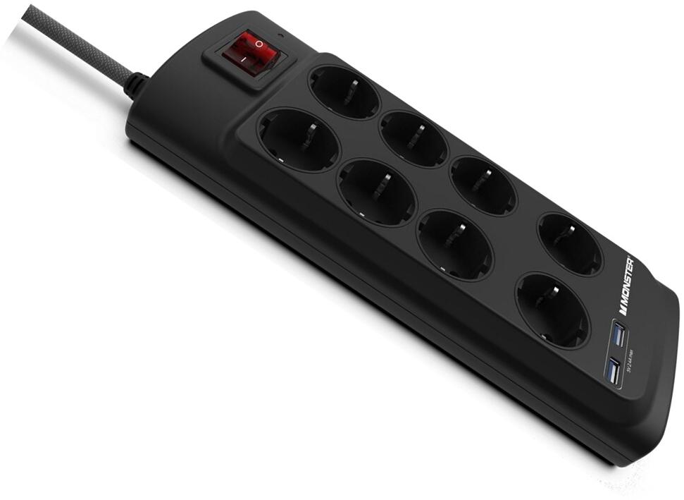 Monster Cable Modèle du produit : PARAFOUDRE MONSTER POWER 8 PRISES + 2 USB