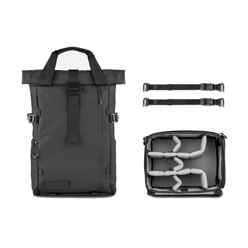 Wandrd Pack Sac à dos 21 L + Cubes de rangements + Sangles Noir V4