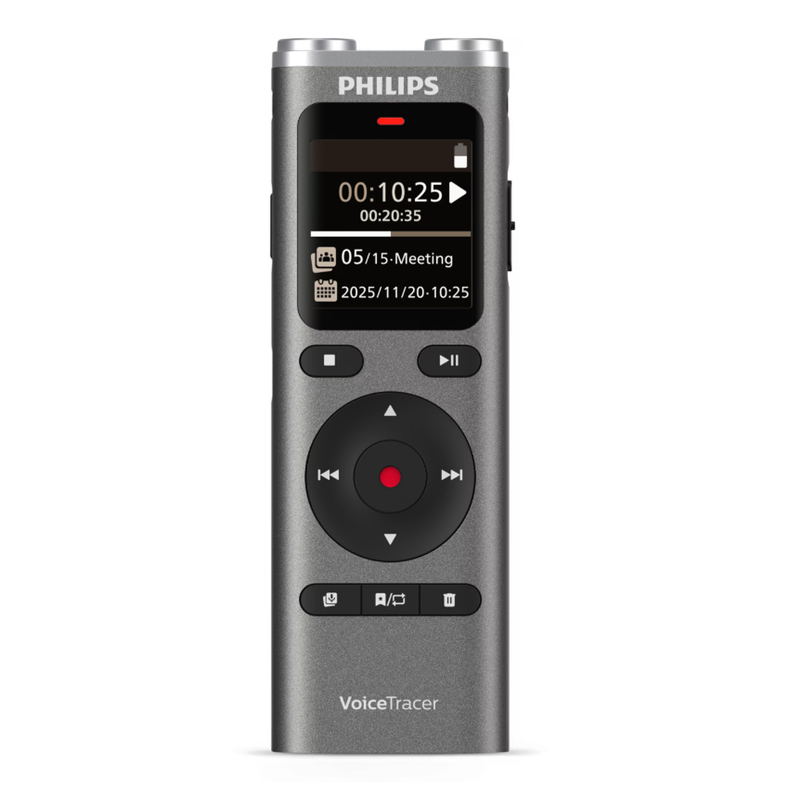 PHILIPS Dictaphone VoiceTracer DVT2075 : Enregistreur audio