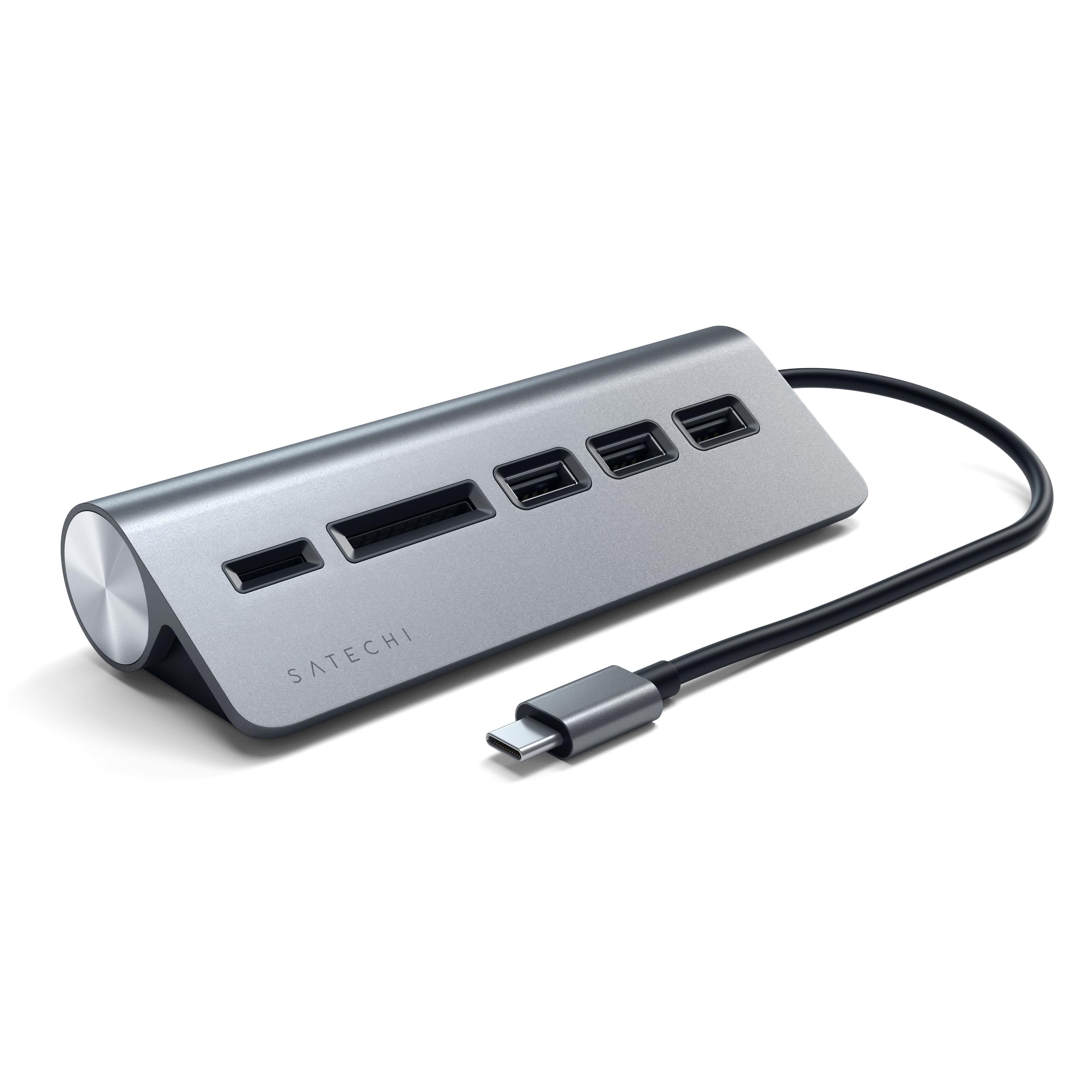 Satechi Lecteur de Cartes externe Type C + Hub USB 3.0 (Gris)