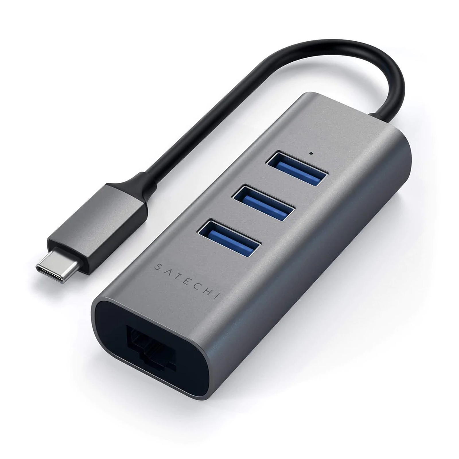 Satechi Hub USB-C 2-en-1 avec 3 Ports USB 3.0 + Ethernet