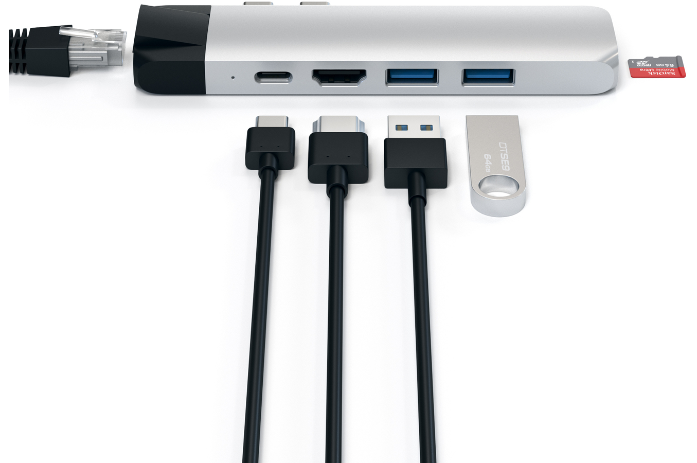 Satechi HUB USB-C 6 EN 1 SILVER