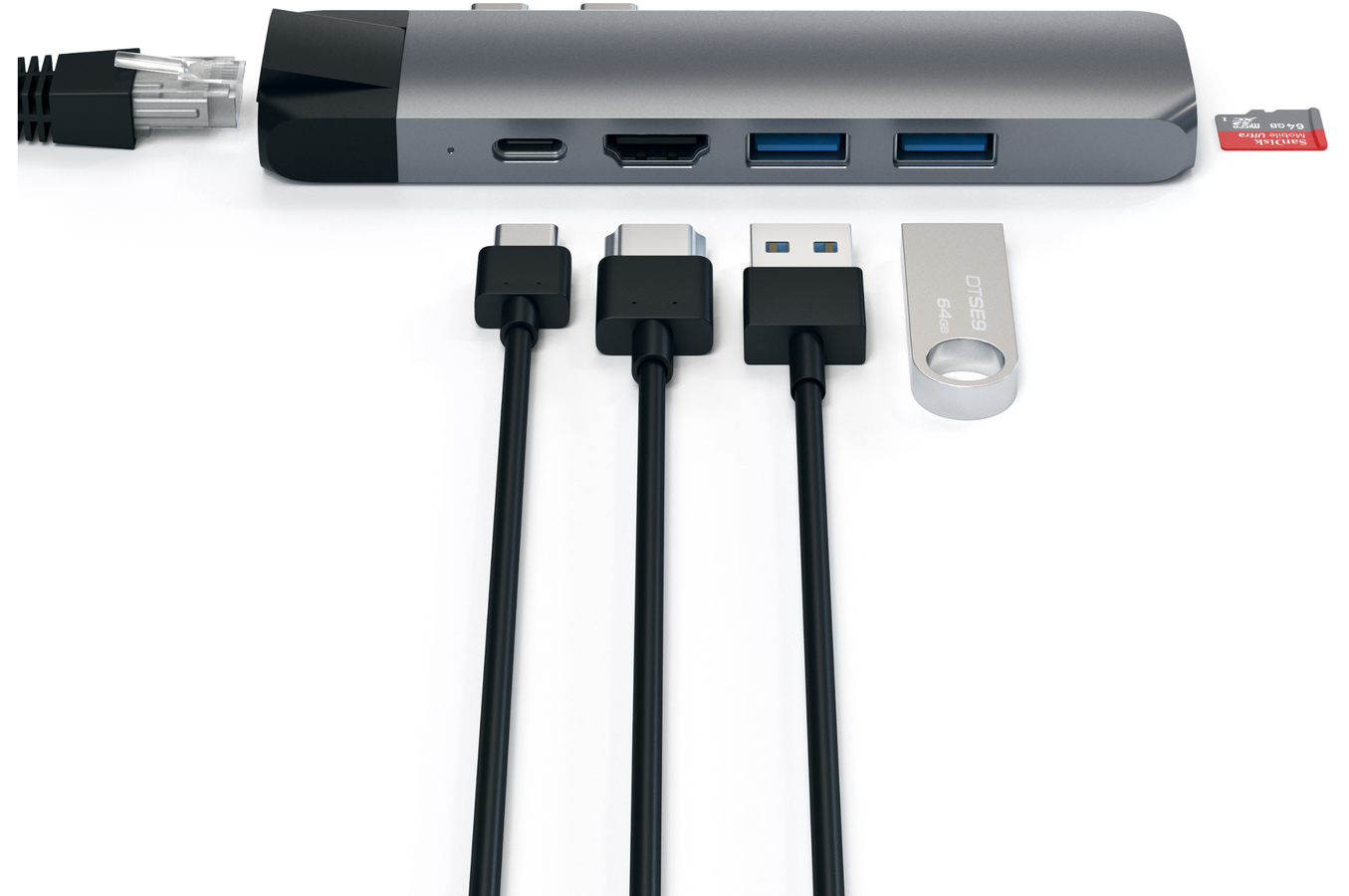 Satechi HUB USB-C 6 EN 1 GRIS SIDERAL