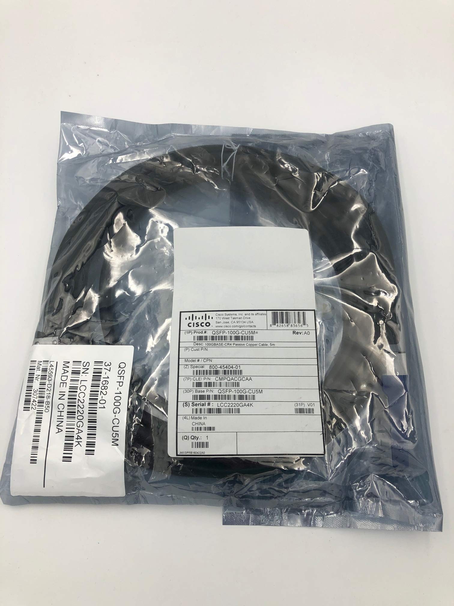 CISCO 100GBASE-CR4 Passive Copper Cable