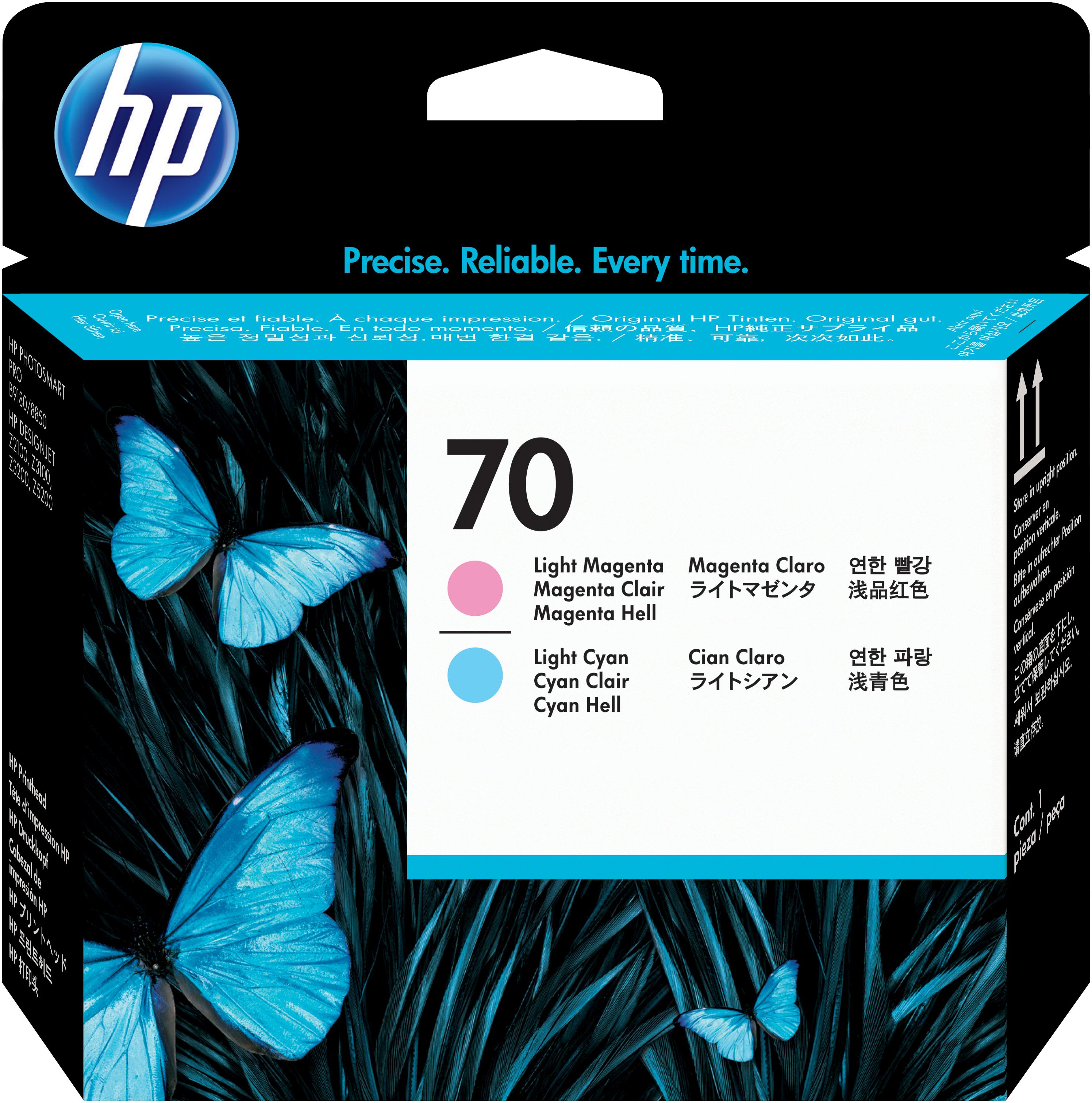 HP HP 70 original printhead C9405A light magenta and light cyan standard capacity 1-pack