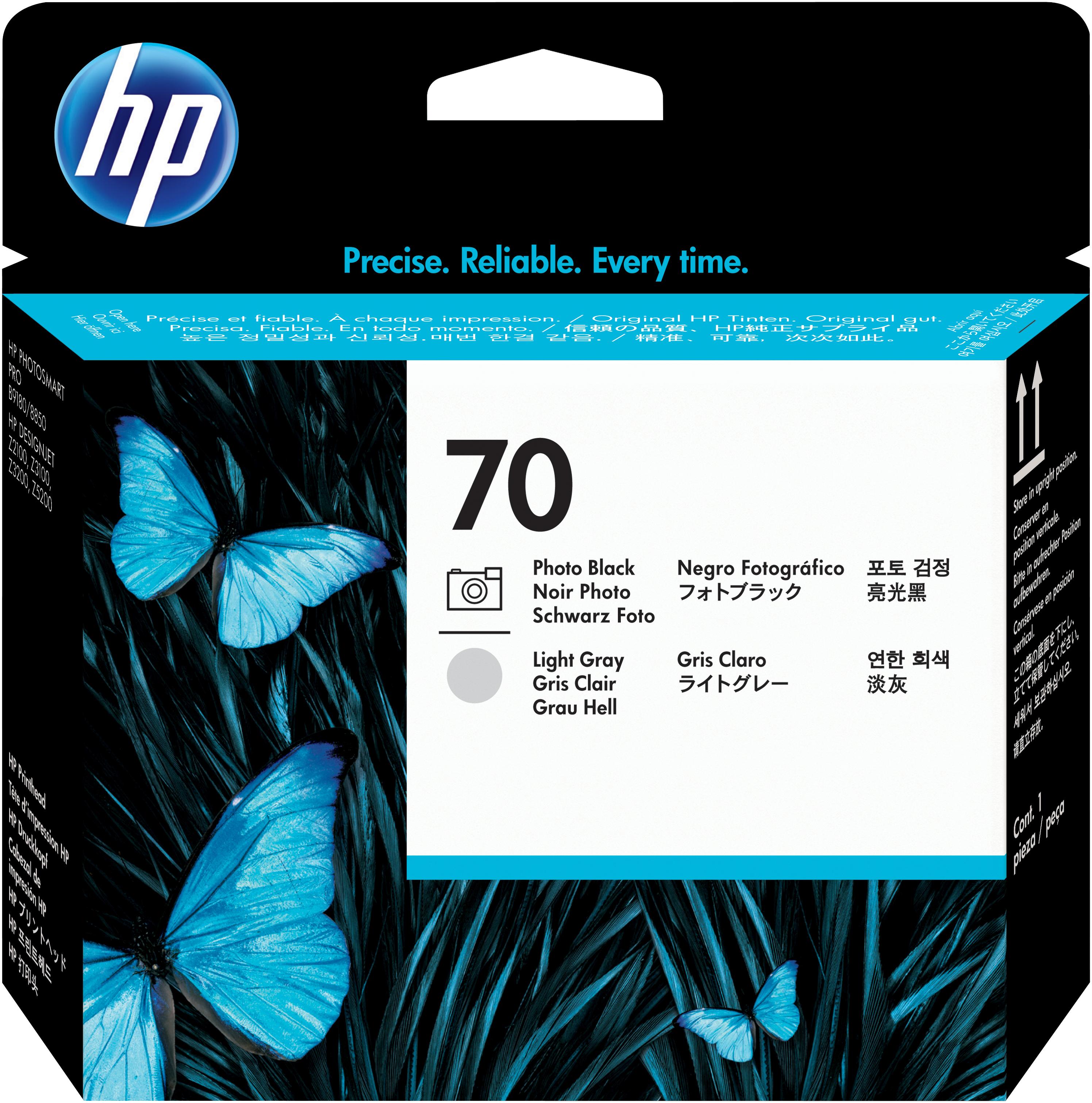 HP HP 70 original printhead C9470A black and light grey standard capacity 1-pack