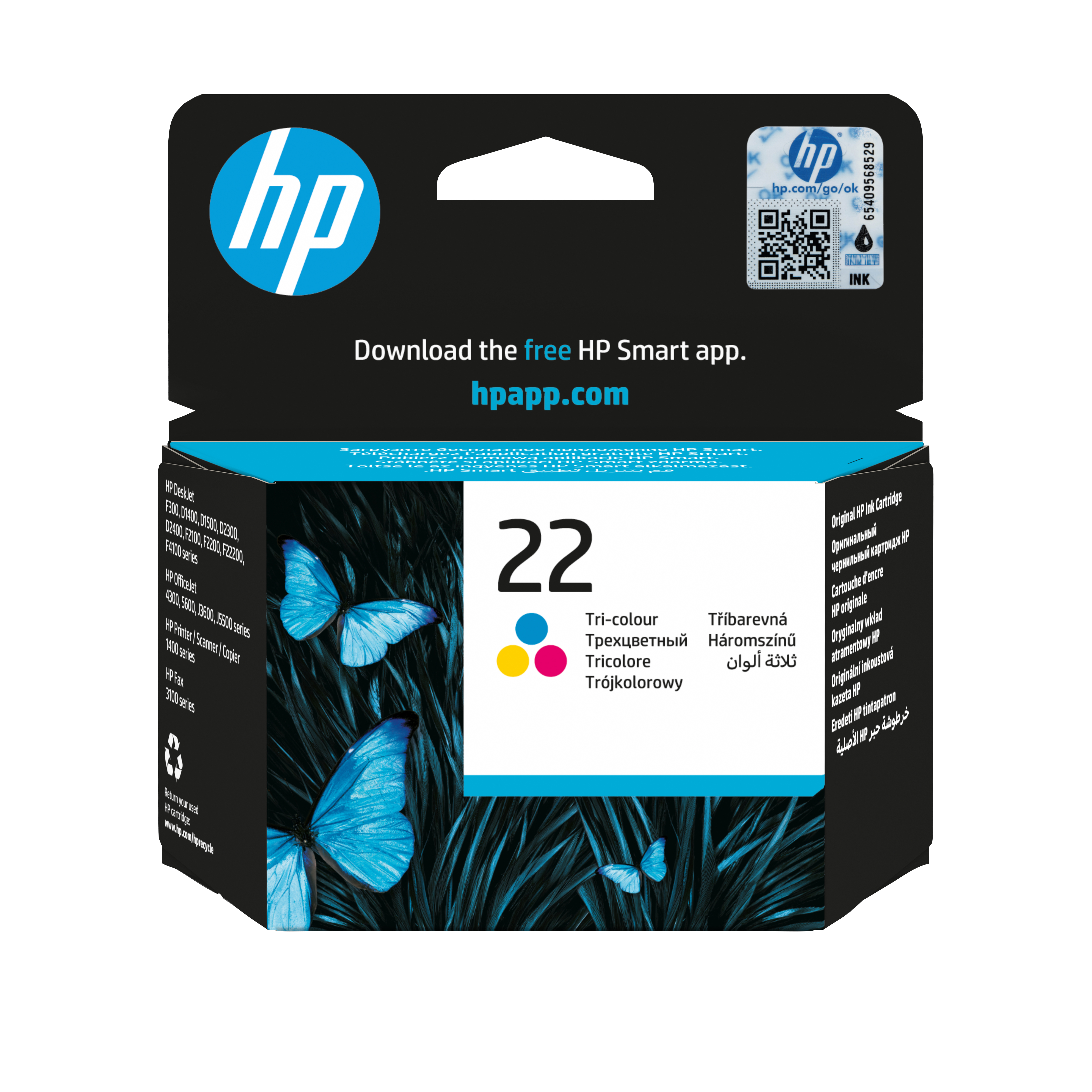 HP 22 Cartucho Tinta Original Tricolor