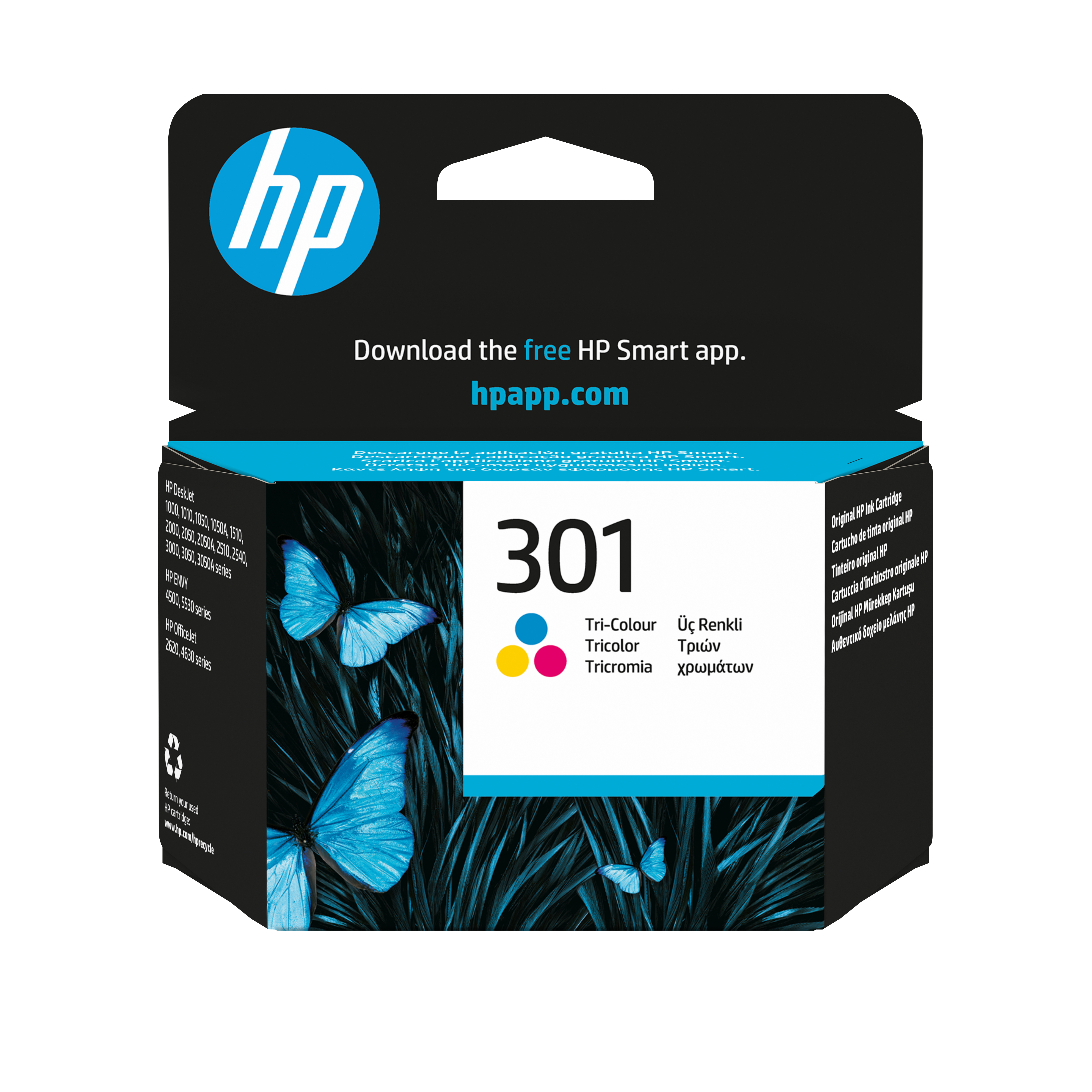 HP Cartouche d'encre  301 Tricolore 3 ml 165 pages Impression Jet d'encre
