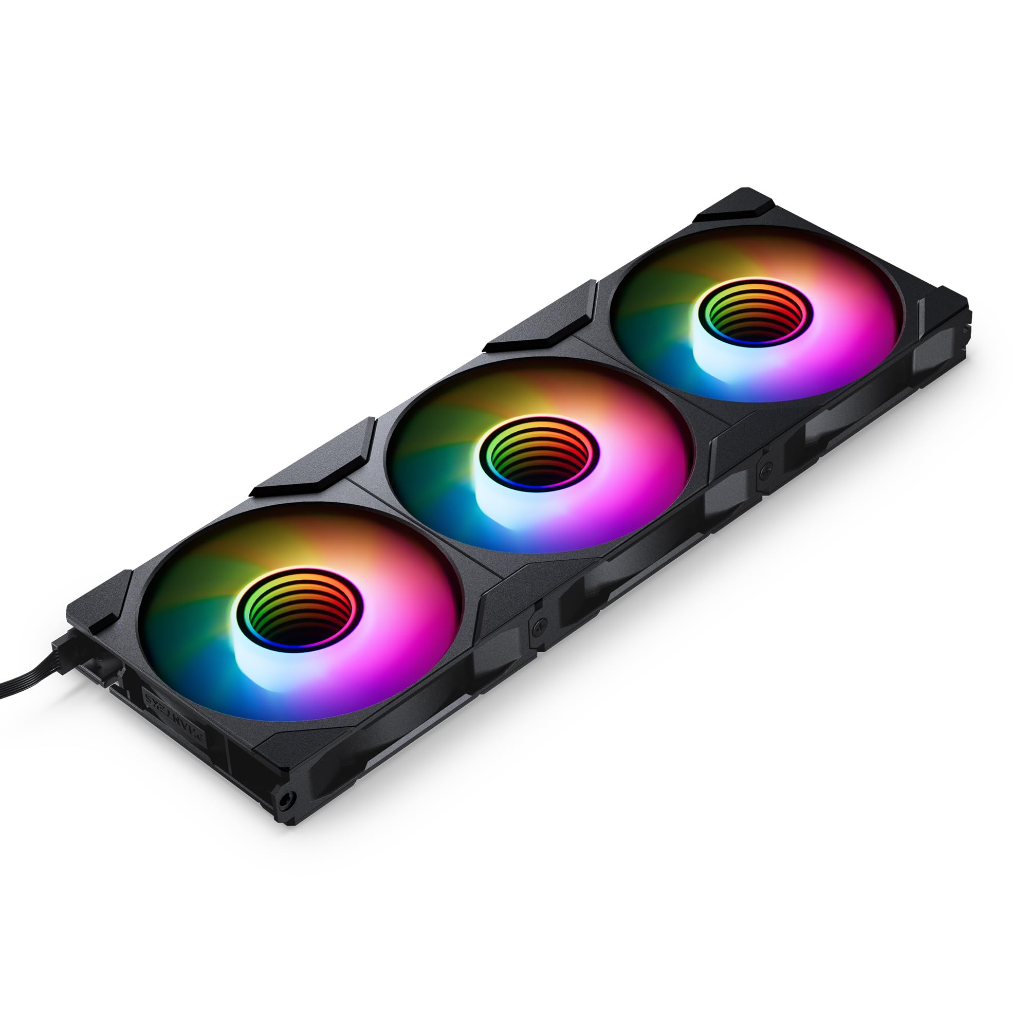 Phanteks Lot de 3 Ventilateurs de boitier M25 Gen2 Reverse RGB - 12cm (Noir)