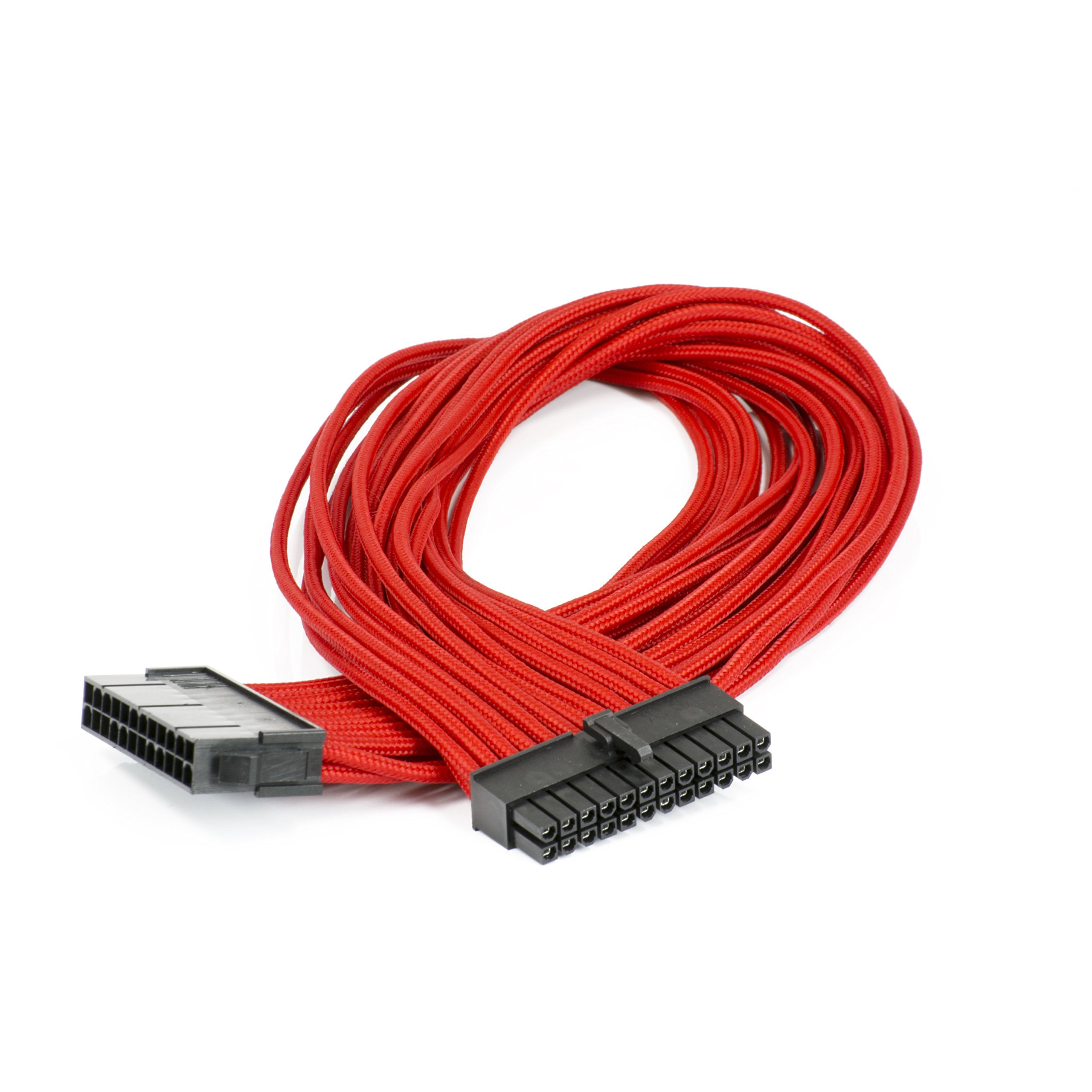 Phanteks Modèle : 24-Pin ATX Extension 50cm - sleeved rouge