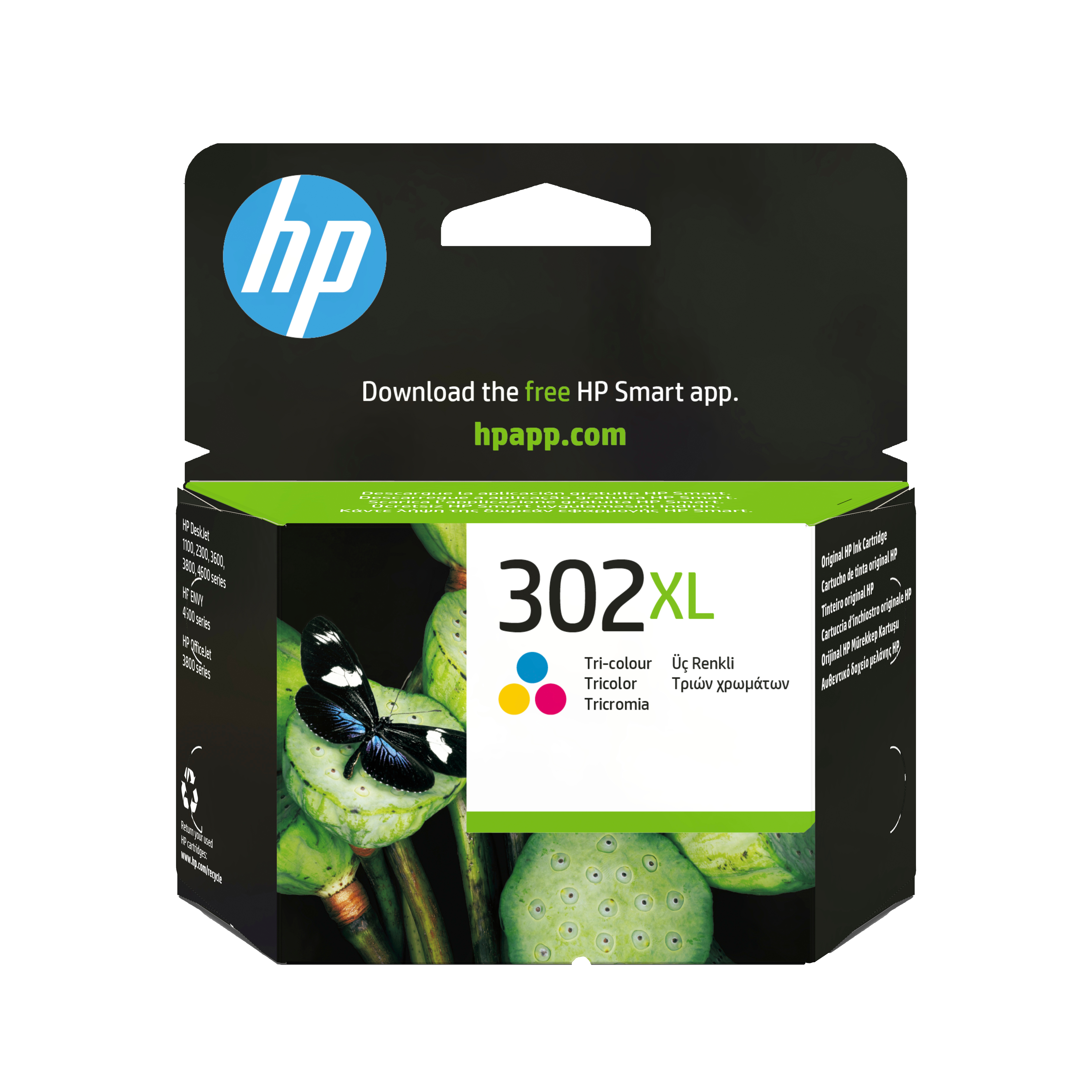 HP 302XL Cartucho Tinta Alta Capacidad Original Tricolor
