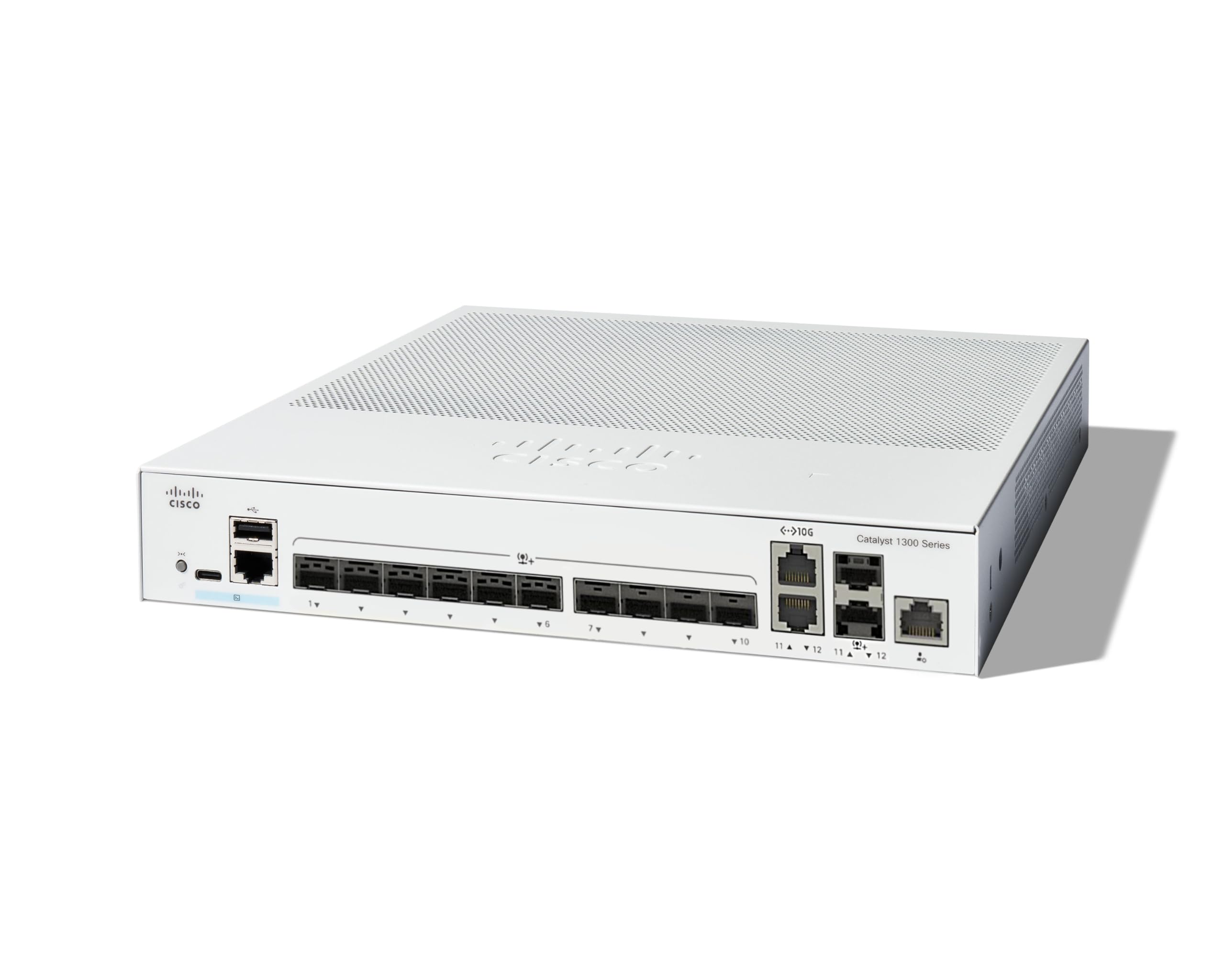 CISCO Modèle du produit : Catalyst 1300 12-Port Switch 10 x 10GE SFP+ 2 x 10GE Shared Uplinks