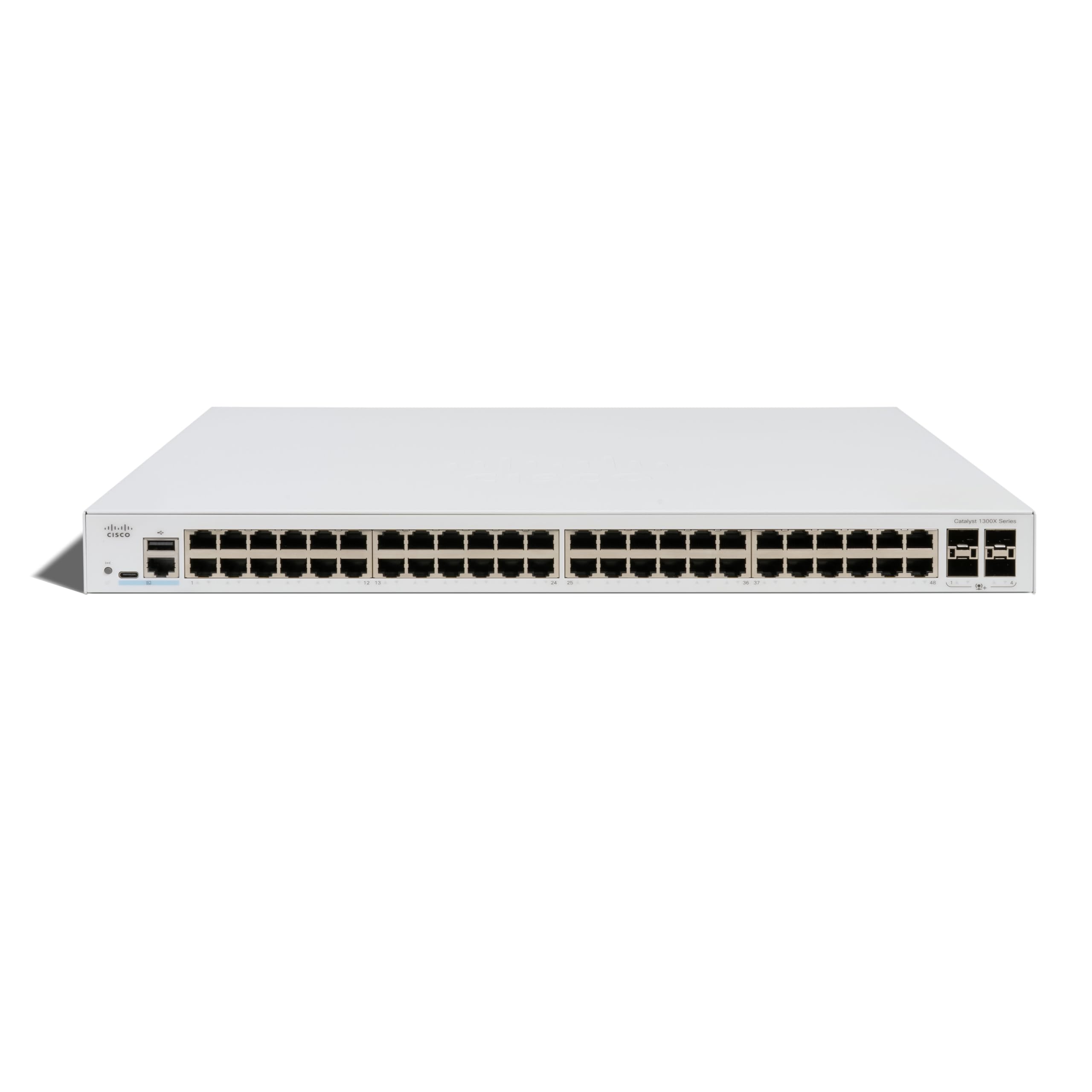 CISCO Catalyst 1300X 48-Port Switch Data-Only 4 x 10G SFP+ Uplinks 25G for Stacking