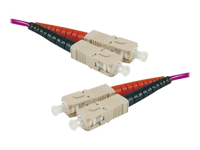 GENERIQUE Jarretière optique duplex HD multi OM4 50/125 SC-UPC/LC-UPC erika